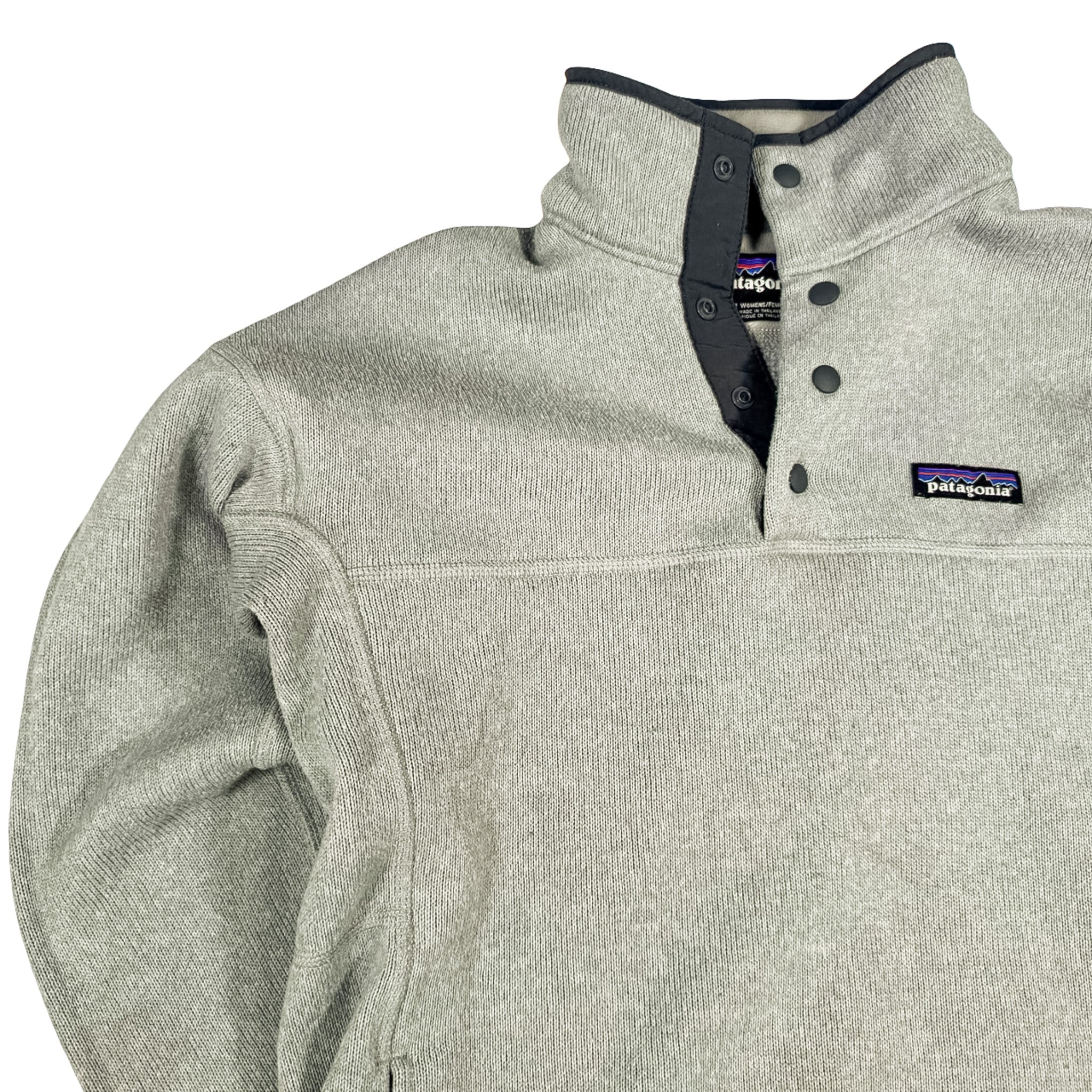Patagonia Fleece Quarter Zip Sweatshirt Gray M