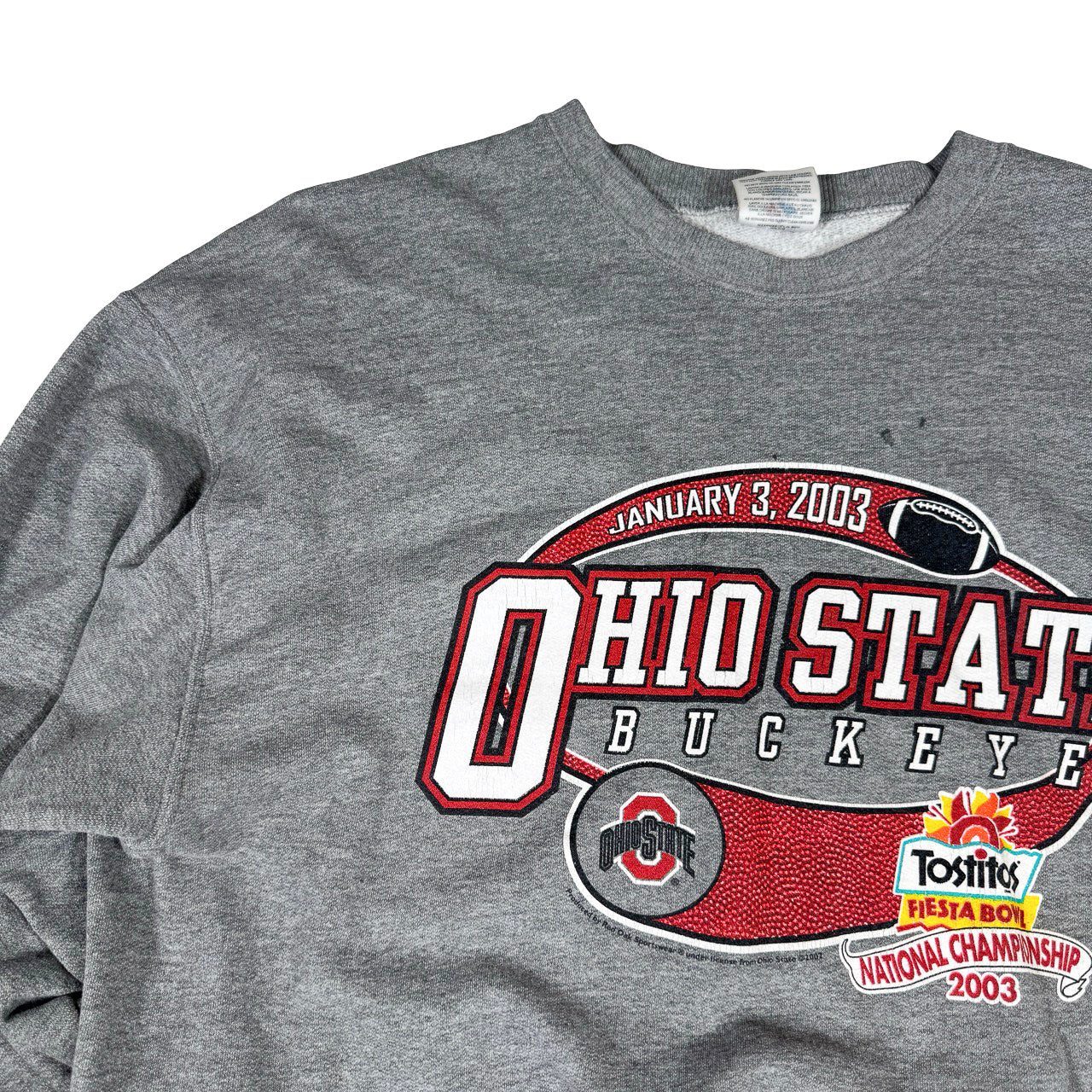 Ohio State Buckeyes 2003 Tostitos National Champions Sweatshirt — Y2K XL