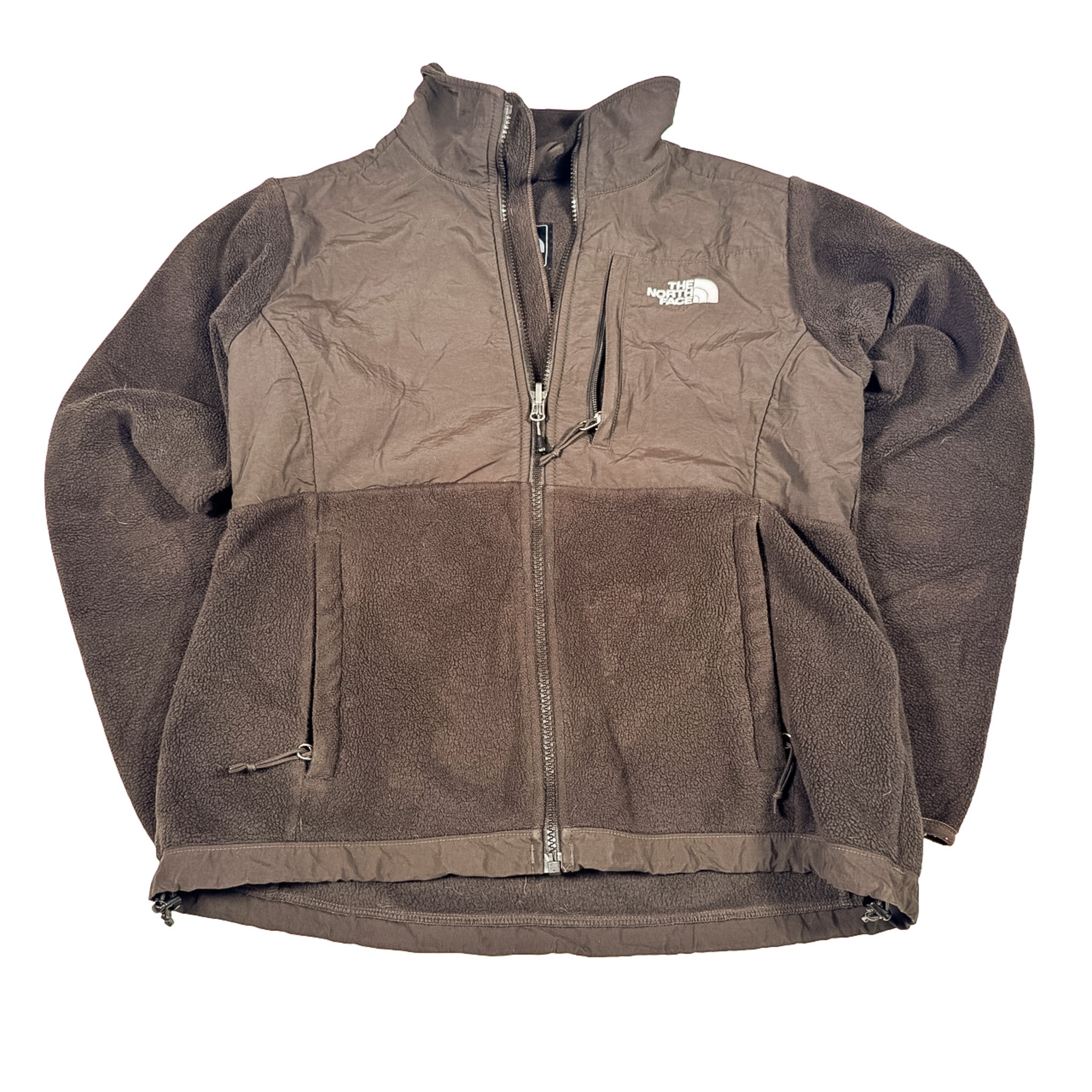 The North Face Brown Zip-Up Fleece Jacket Size S