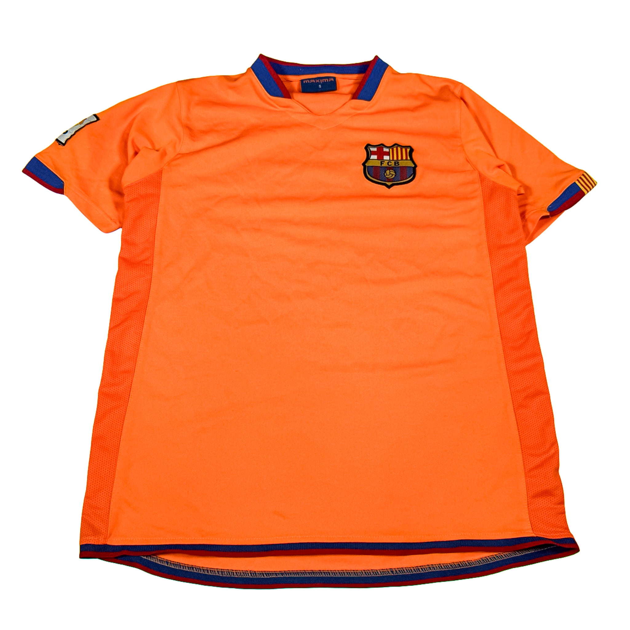 Maxima FCB Barcelona Orange Jersey T-Shirt Size S