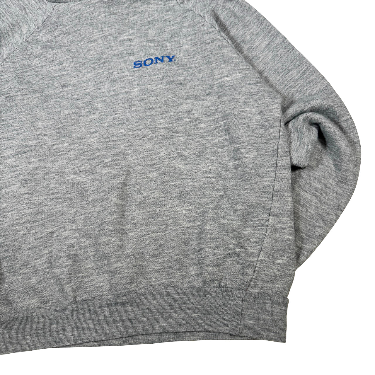 Sony Gray Hoodie with Blue Logo Print - Size XL
