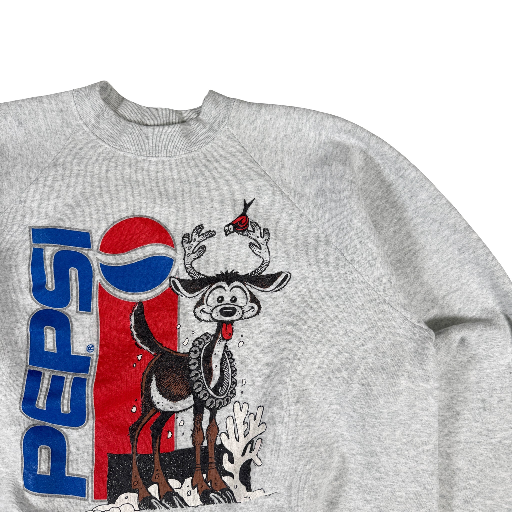 Fruit of the Loom Made in USA AOP Pepsi Reindeer Sweatshirt XL
