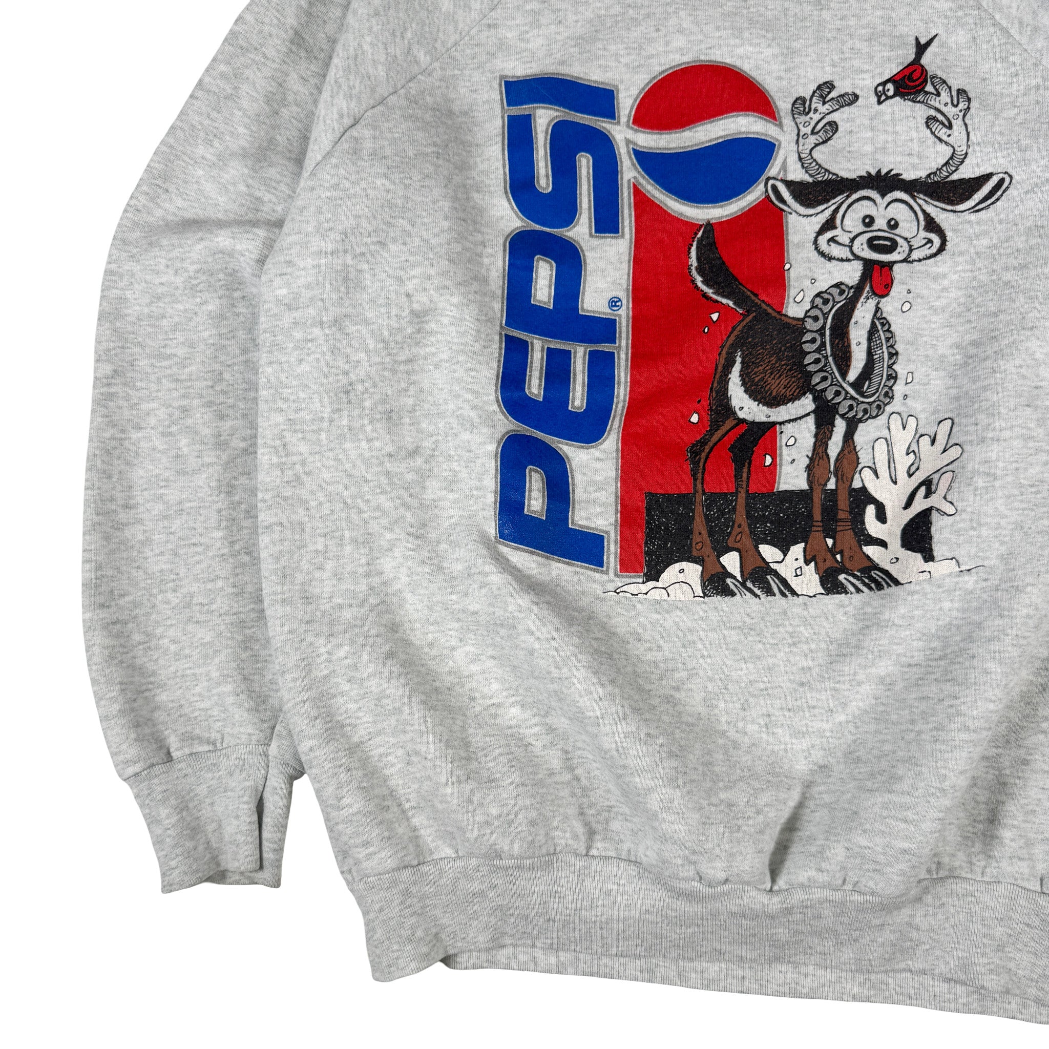 Fruit of the Loom Made in USA AOP Pepsi Reindeer Sweatshirt XL