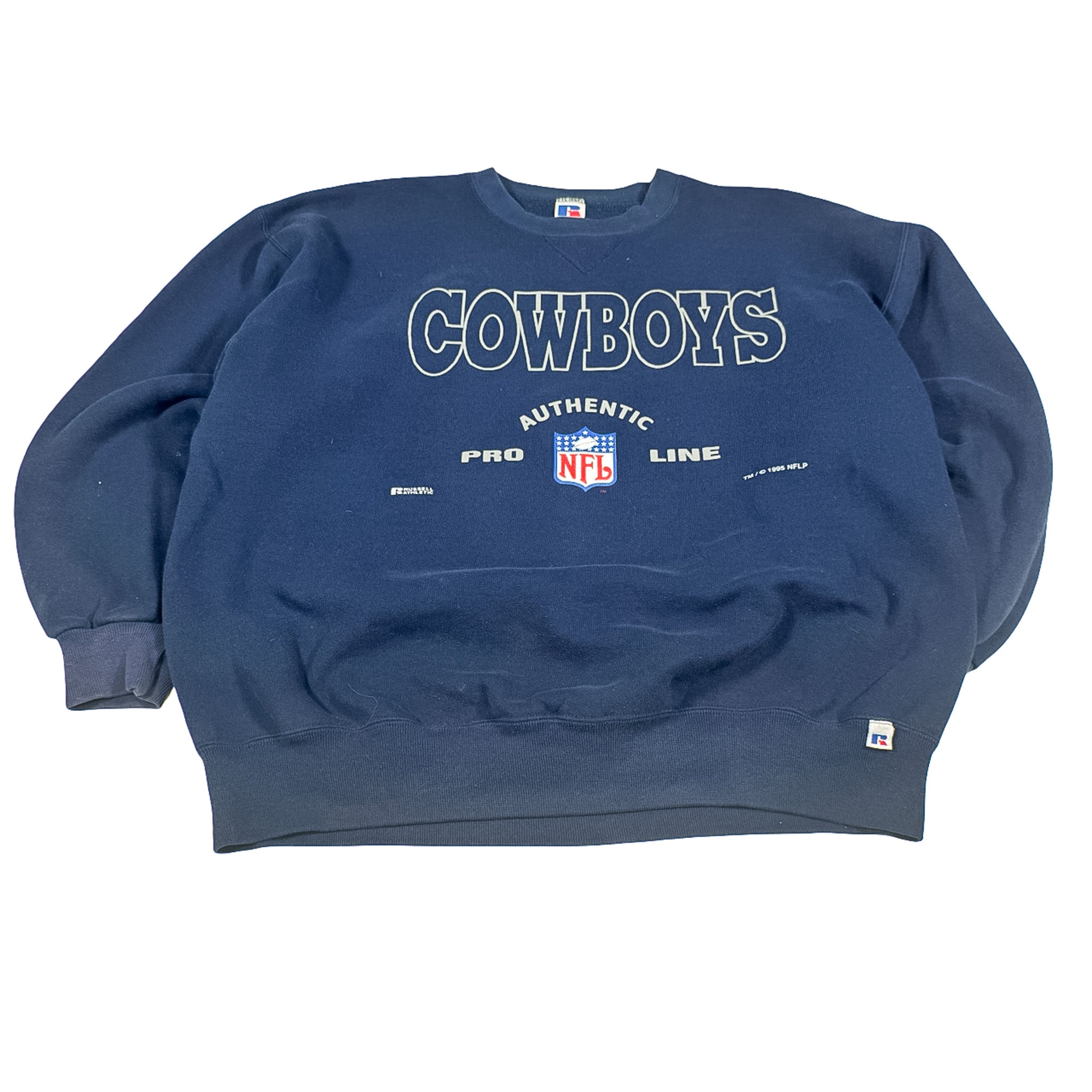 Russell Athletics Dallas Cowboys Navy Crewneck XL