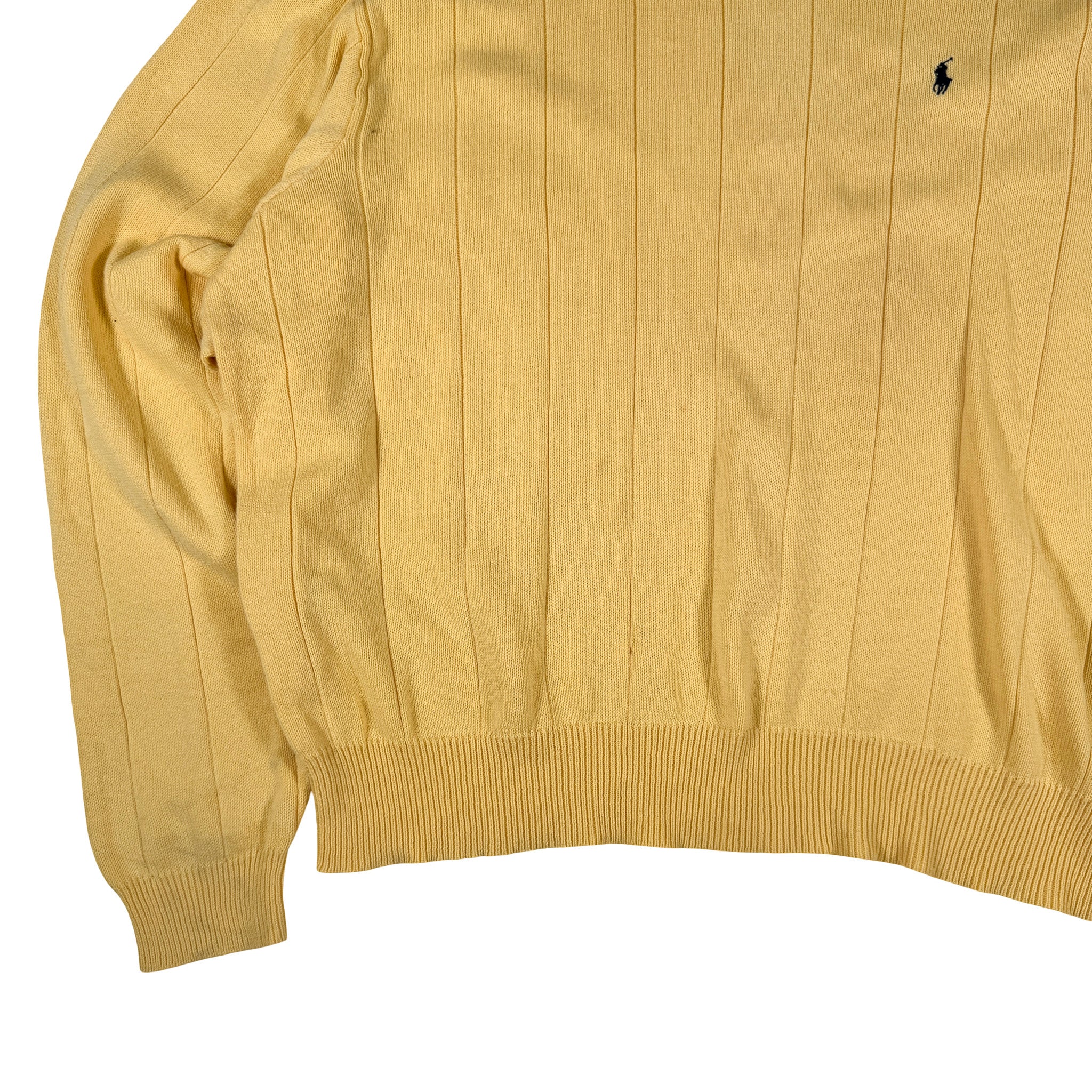 Ralph Lauren Single Stitch Polo Sweatshirt Yellow XL
