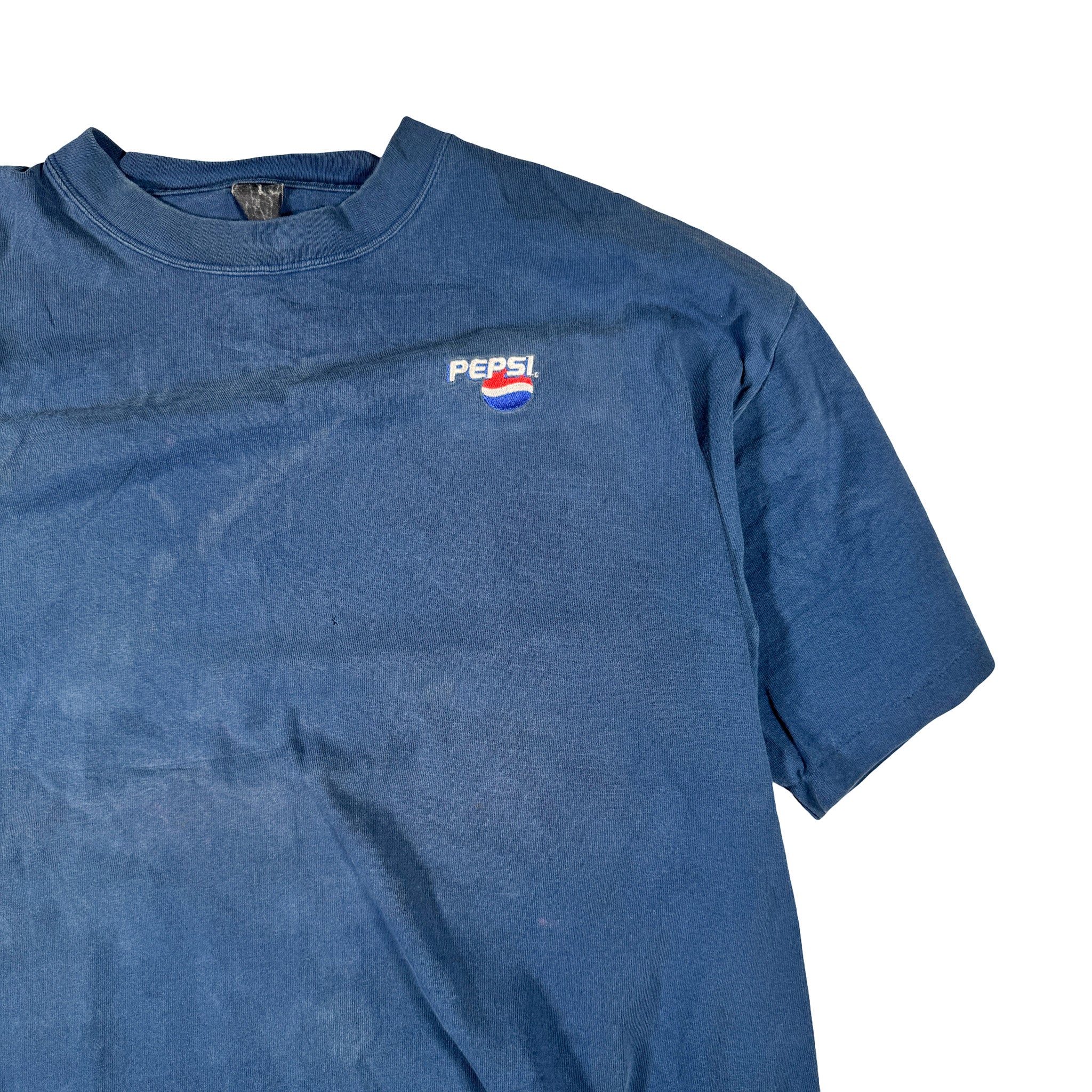 Pepsi Single Stitch Embroidered Tee