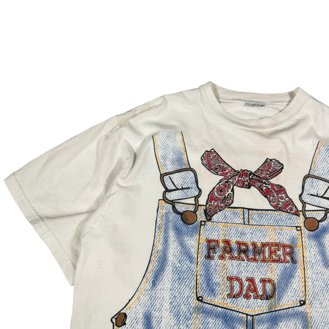 Farmer Dad Jean Overall Print T-Shirt Size 22x28