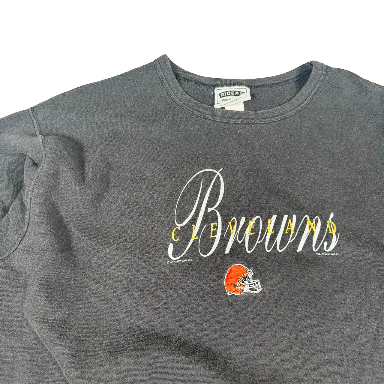 Rider Cleveland Browns Crewneck — Y2K NFL Sweatshirt XL