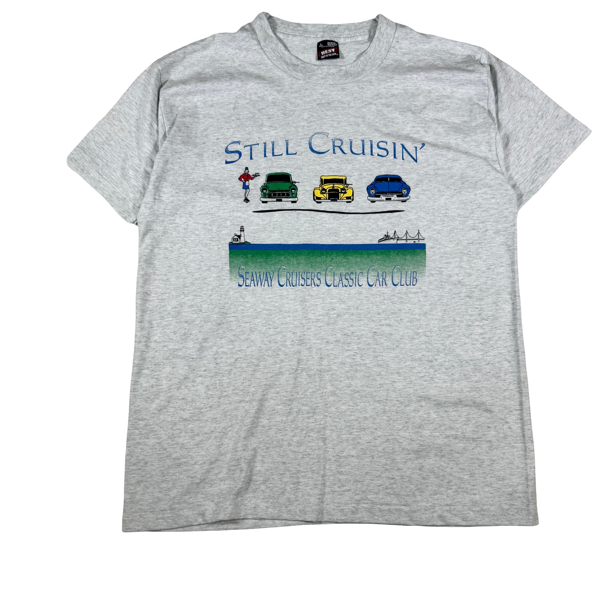 Fruit of the Loom Still Cruising Classics Single Stitch Made in USA Tee L