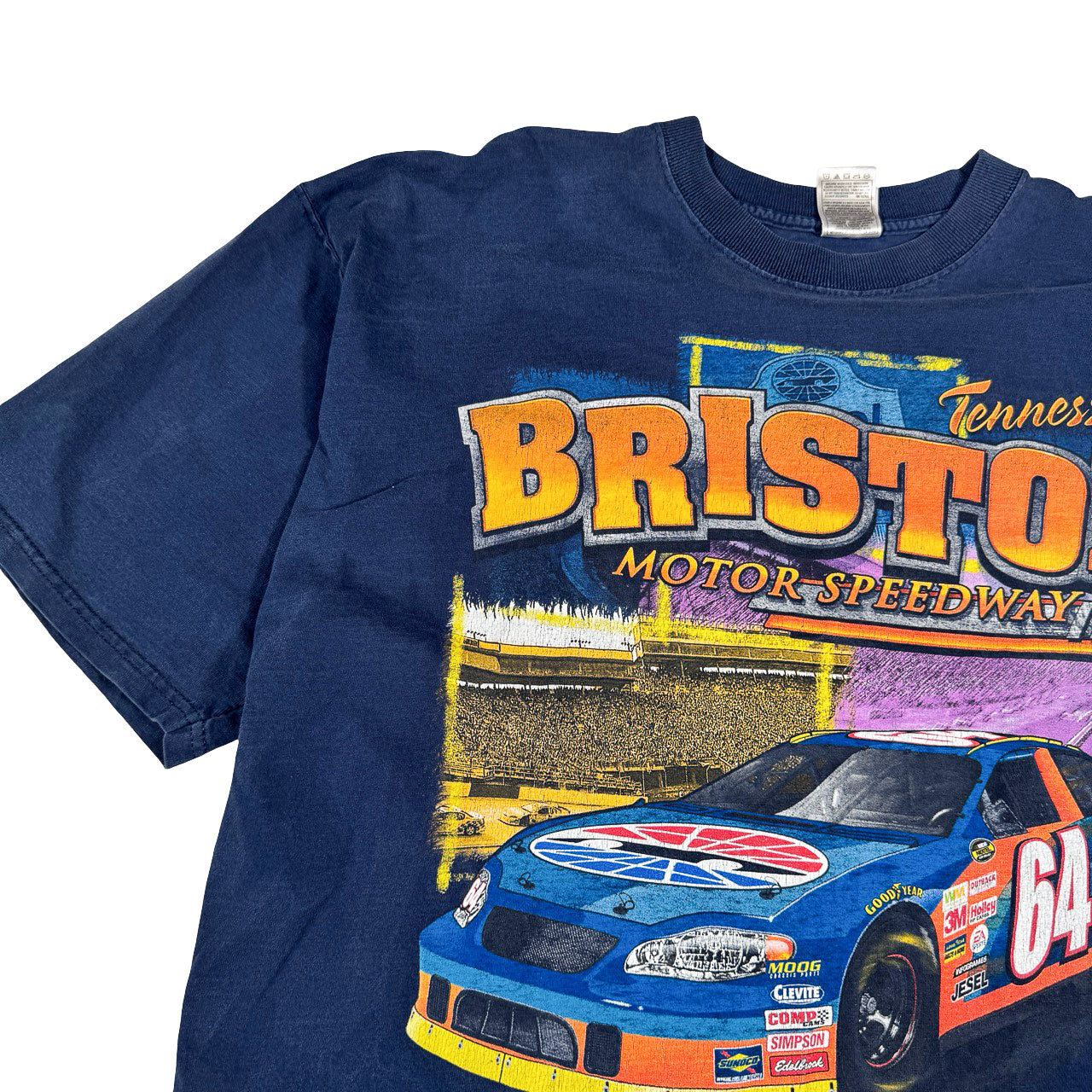 NASCAR Bristol Motor Speedway Navy T-Shirt Size XXL