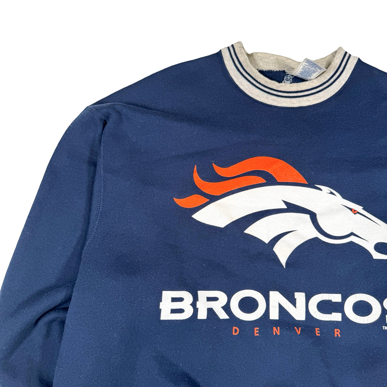 Denver Broncos Navy Crewneck Sweatshirt XL
