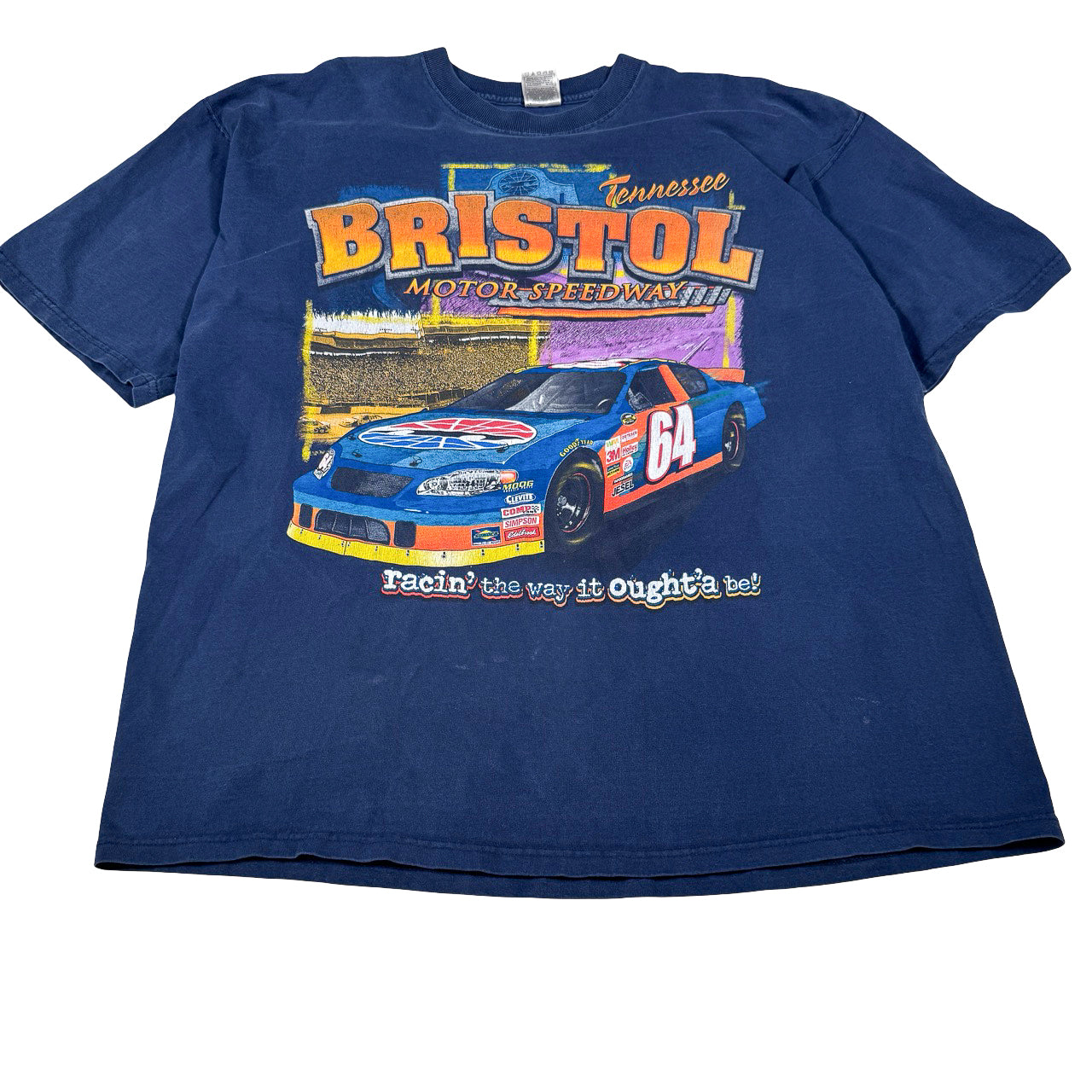 NASCAR Bristol Motor Speedway Navy T-Shirt Size XXL