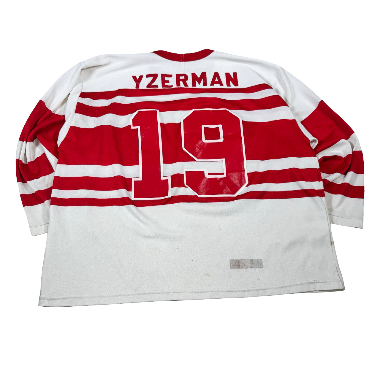 NHL Detroit Red Wings Yzerman #19 Jersey White 25x27