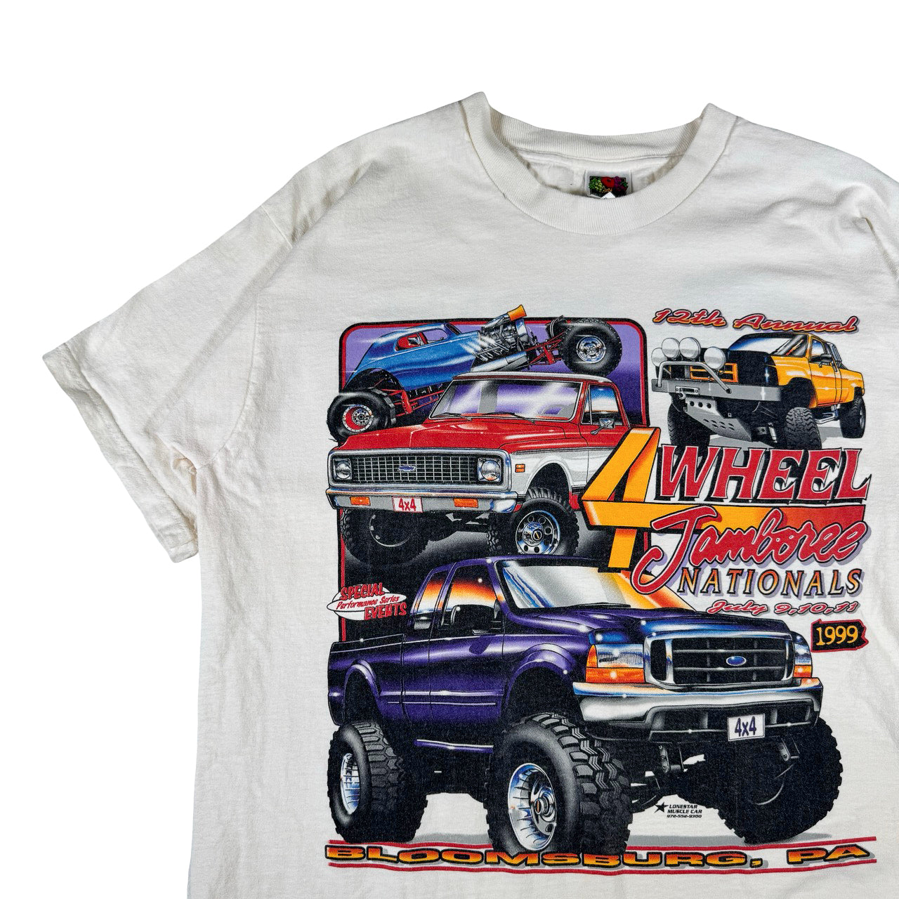 Vintage Fruit of the Loom 4 Wheel Jamboree Nationals 1999 Vintage T-Shirt XL