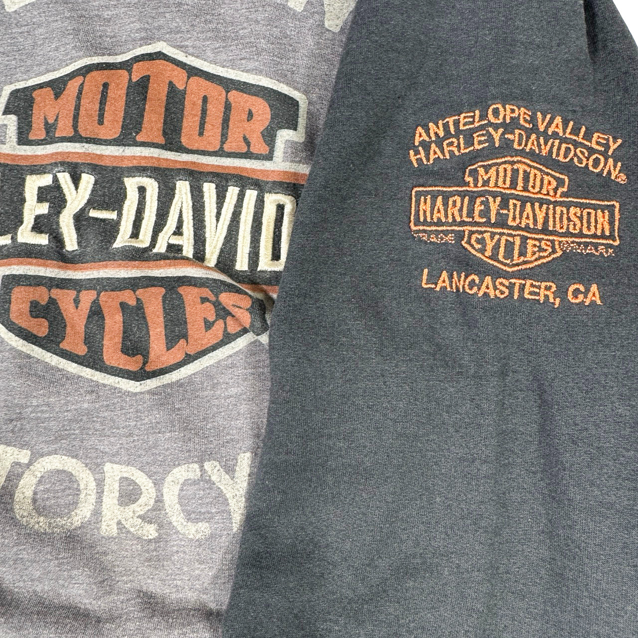 Harley Davidson Hoodie — 90s Antelope Valley Lancaster CA Large