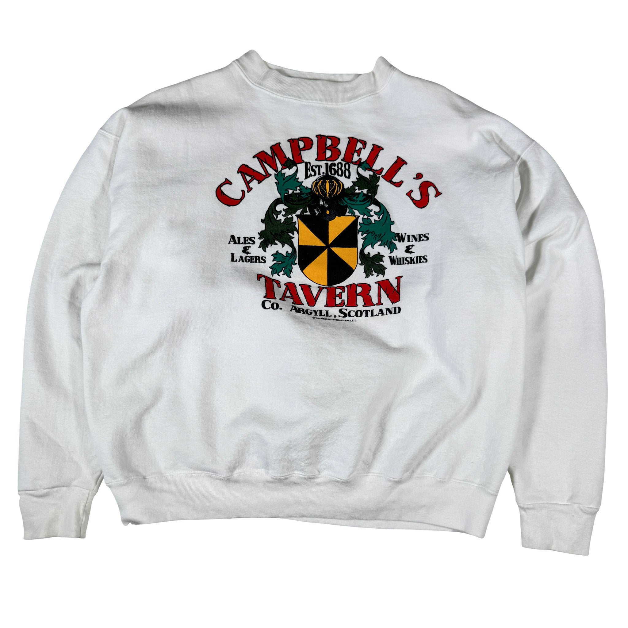 The Perfect Shirt Company Campbells Tavern Made in USA AOP Sweatshirt XL