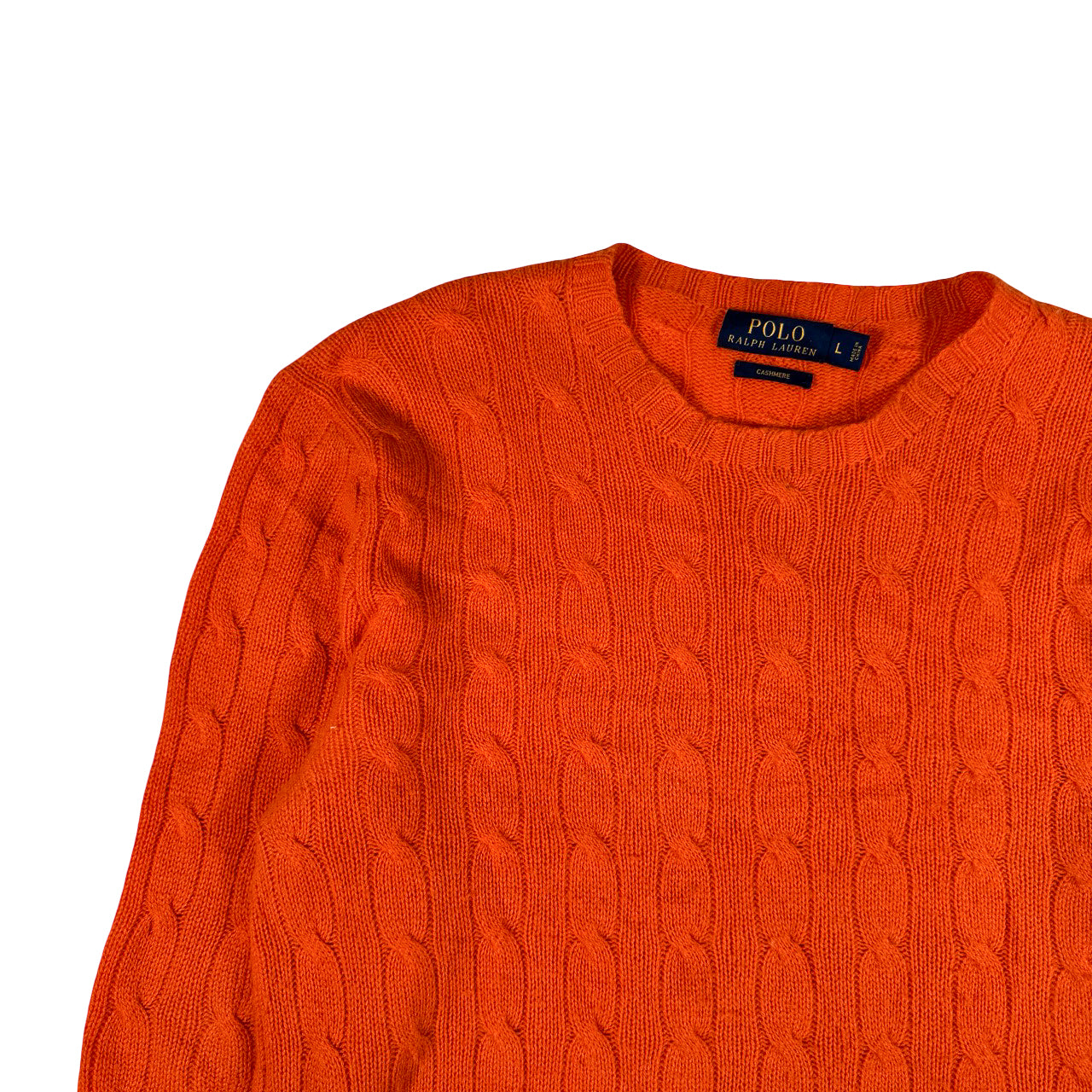 Vintage Polo Ralph Lauren Cashmere Orange Vintage Sweatshirt L
