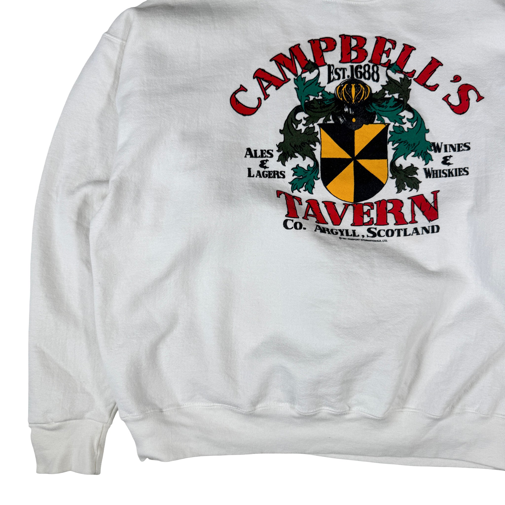 The Perfect Shirt Company Campbells Tavern Made in USA AOP Sweatshirt XL