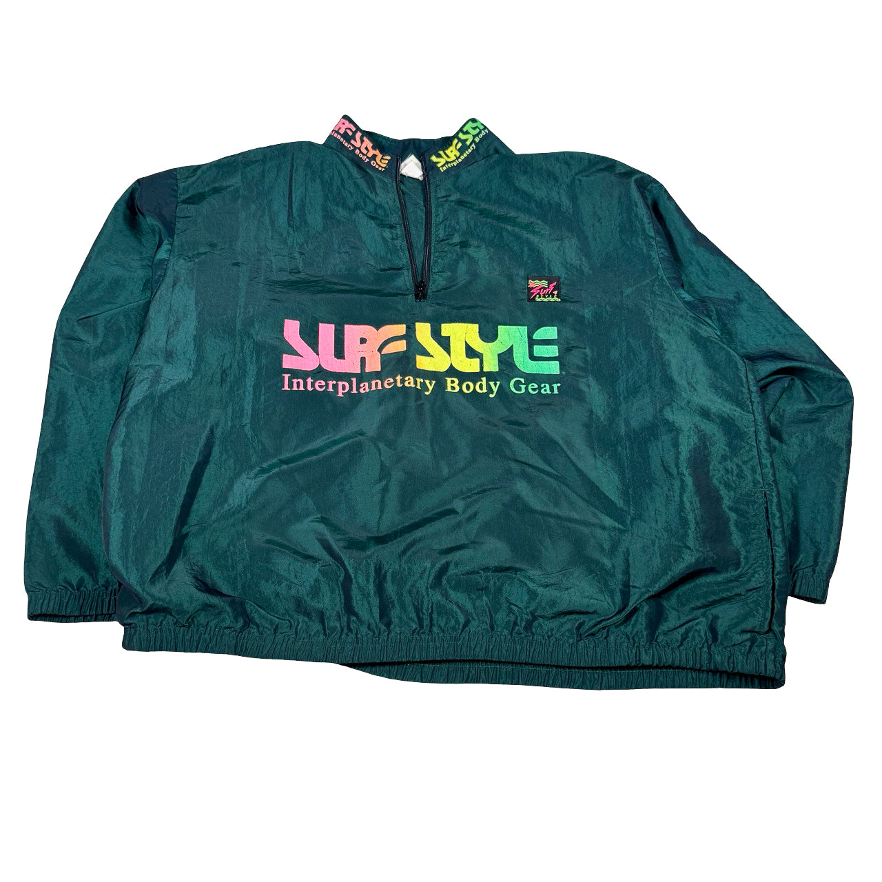 Surf Style Windbreaker Multi Colored Lettering Size 28x26