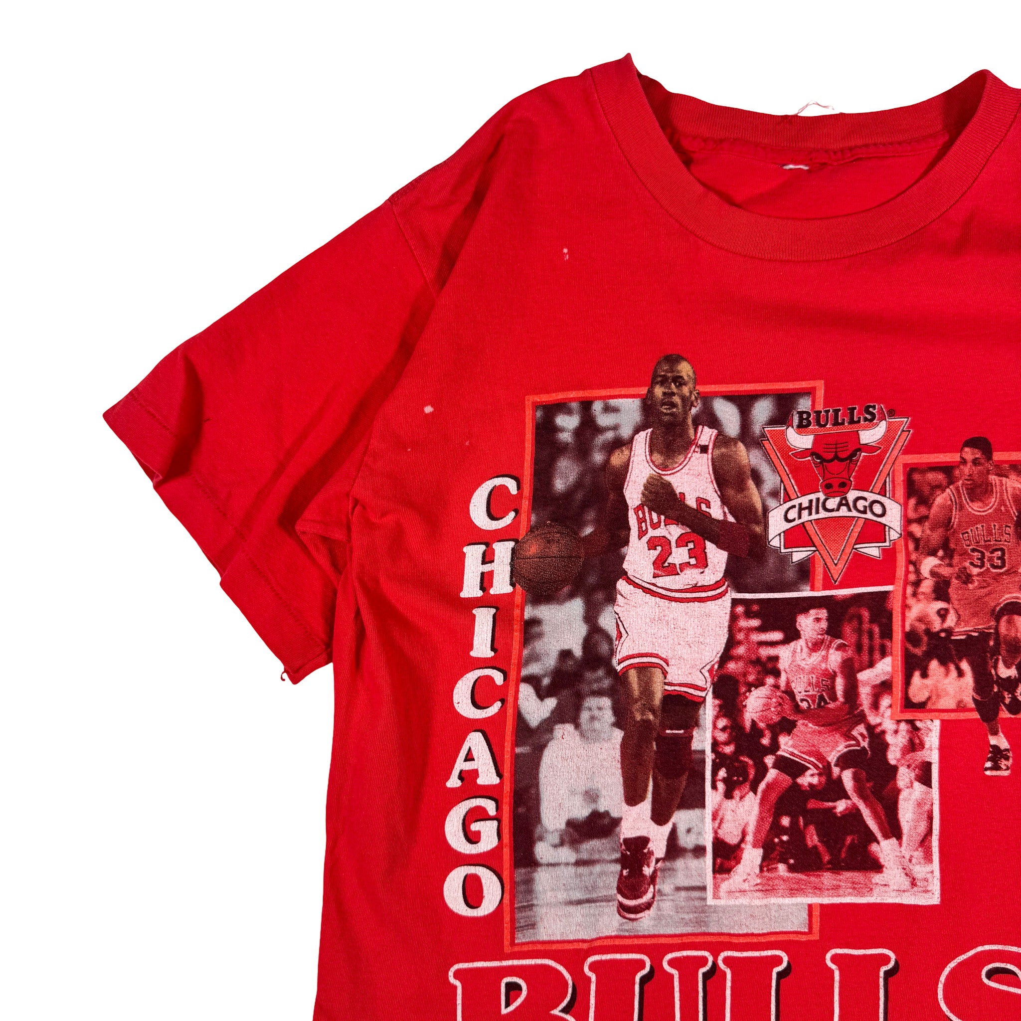 Chicago Bulls Michael Jordan Single Stitch AOP Tee S-M