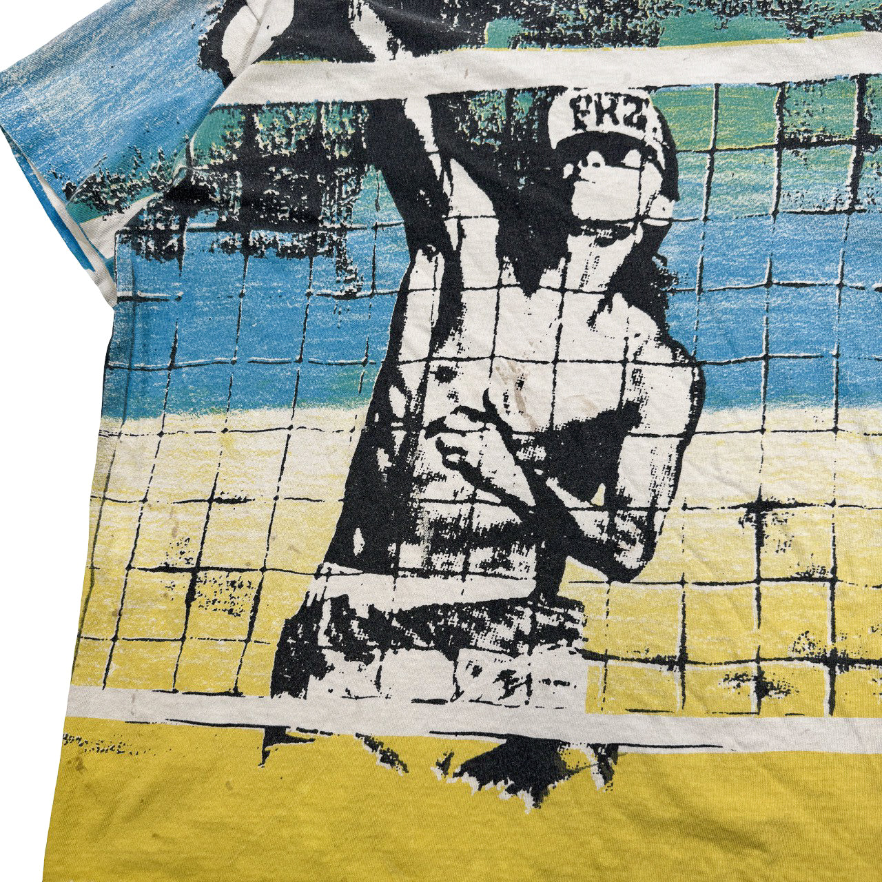 Vintage All Over Print Volleyball Tee