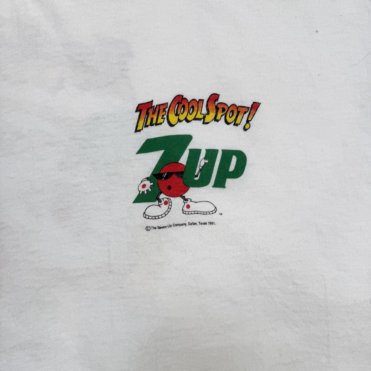 Vintage Promo 7Up Cool Spot Tee XL