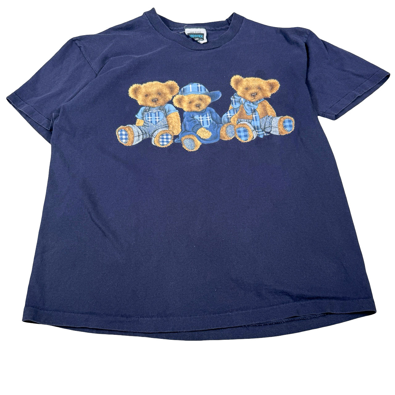 Decotex Three Teddy Bears Navy T-Shirt XL