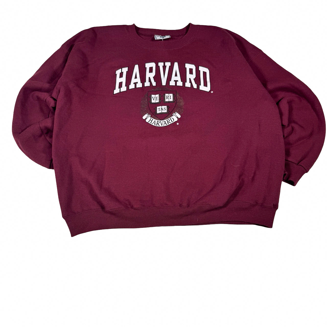 Harvard Burgundy Sweatshirt with Veritas Logo XXL