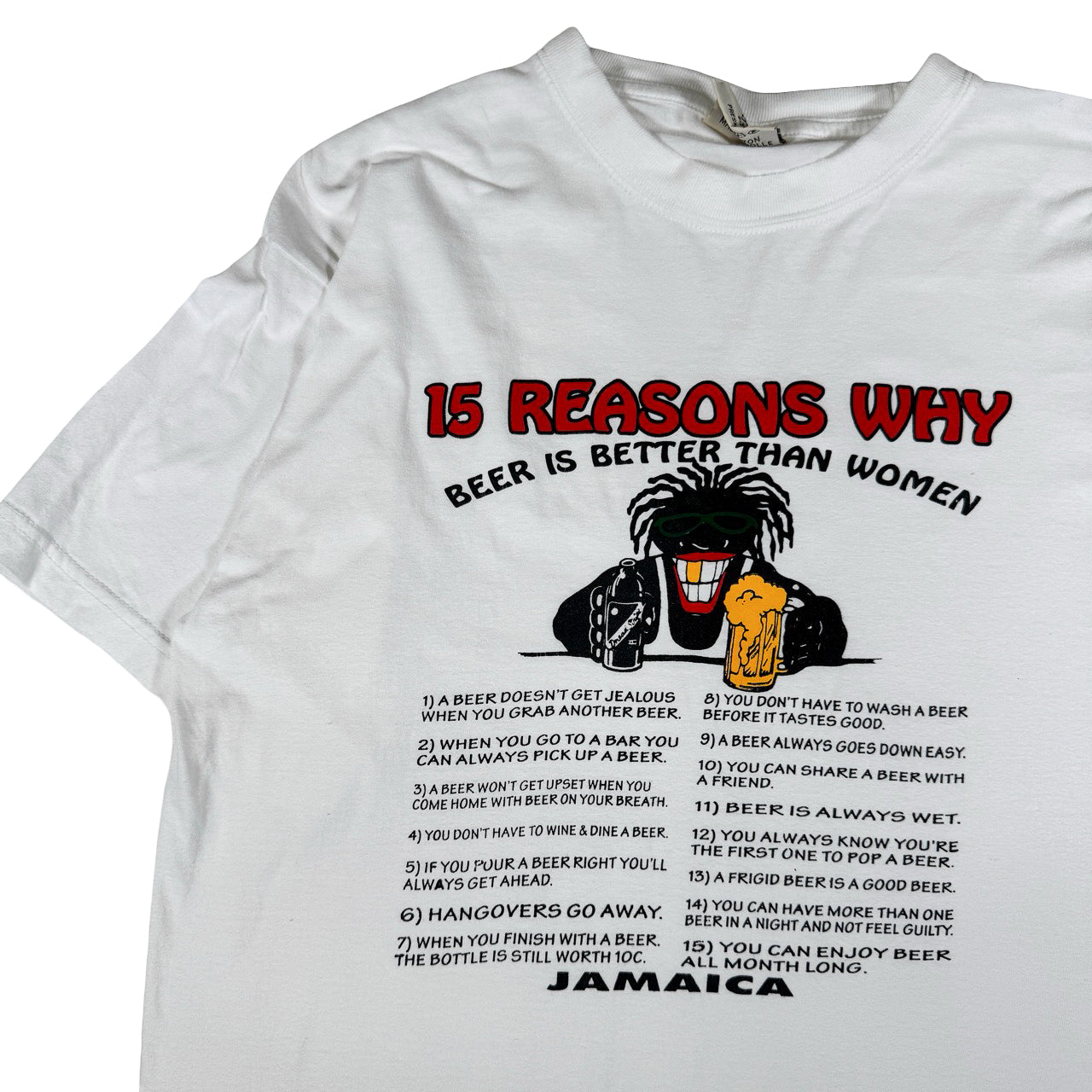 Vintage 15 Reasons Why Beer is better than Women Vintage T-Shirt XL