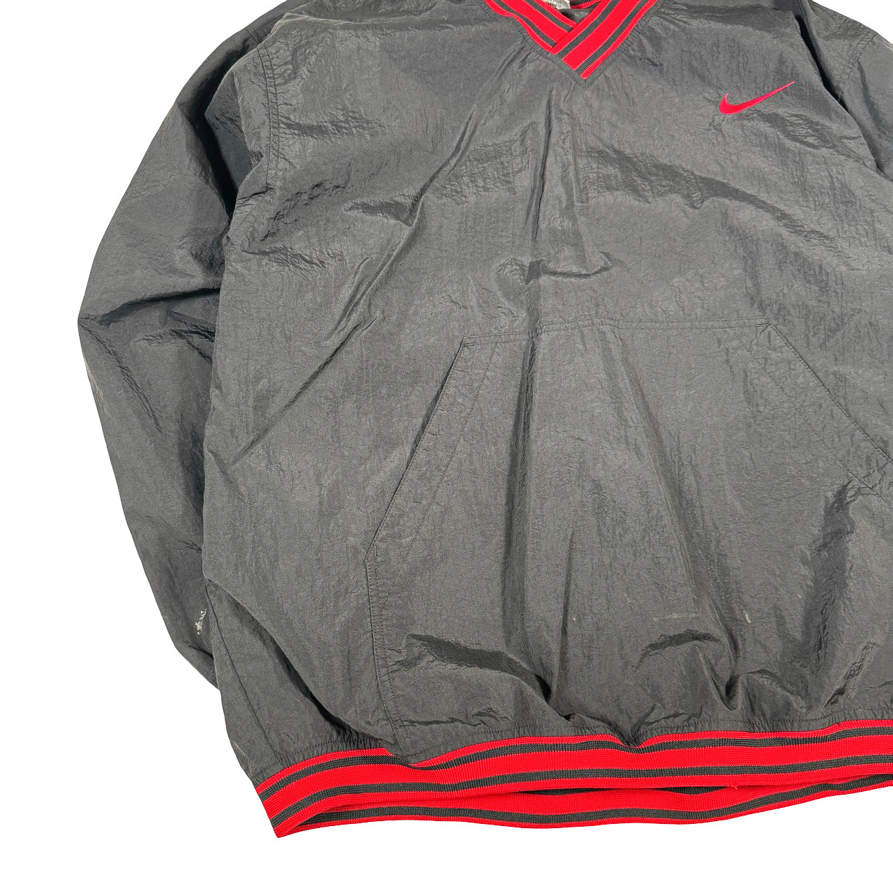 Nike Windbreaker Black Red Trim XL