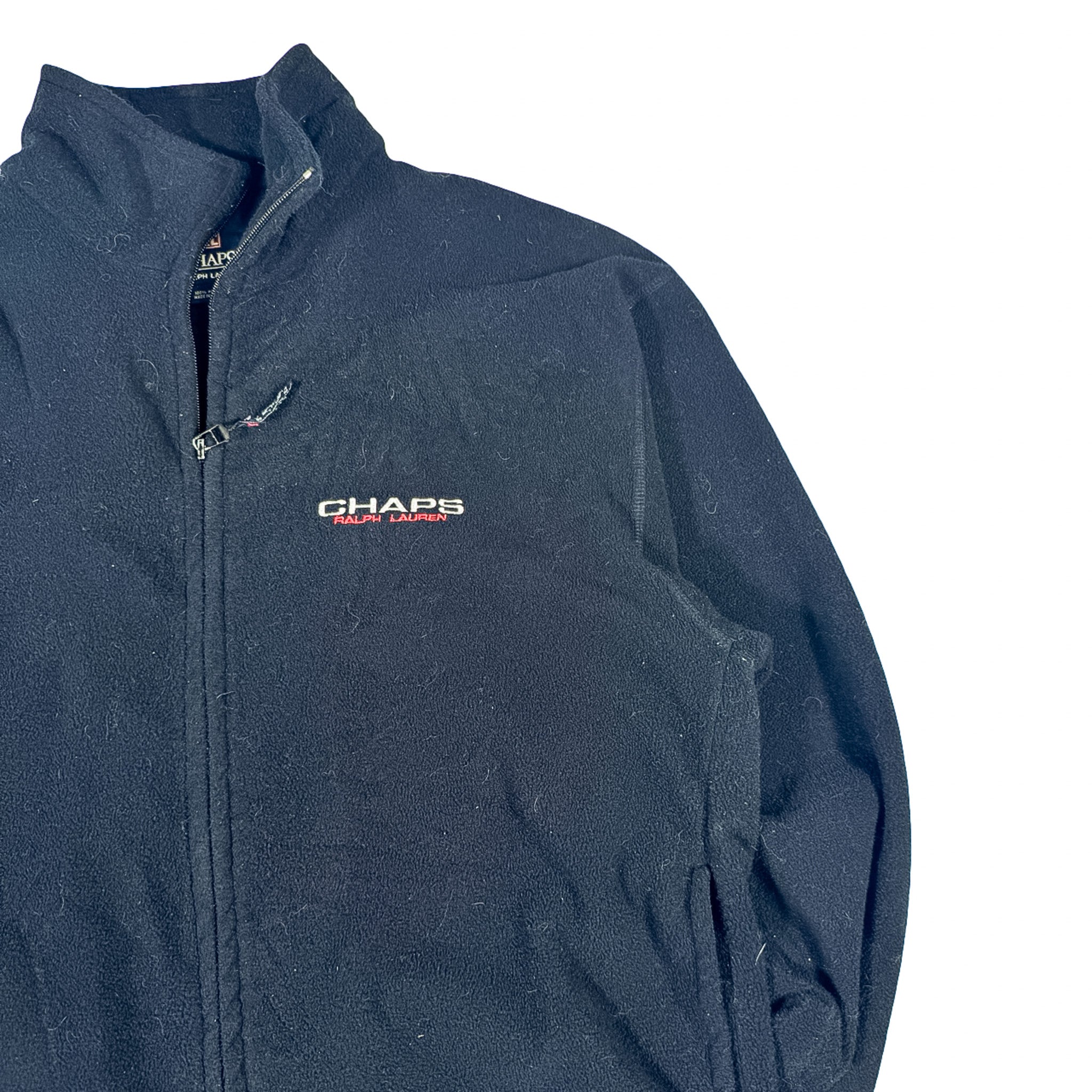 Chaps x Ralph Lauren Fleece Zip-Up Sweatshirt Size L