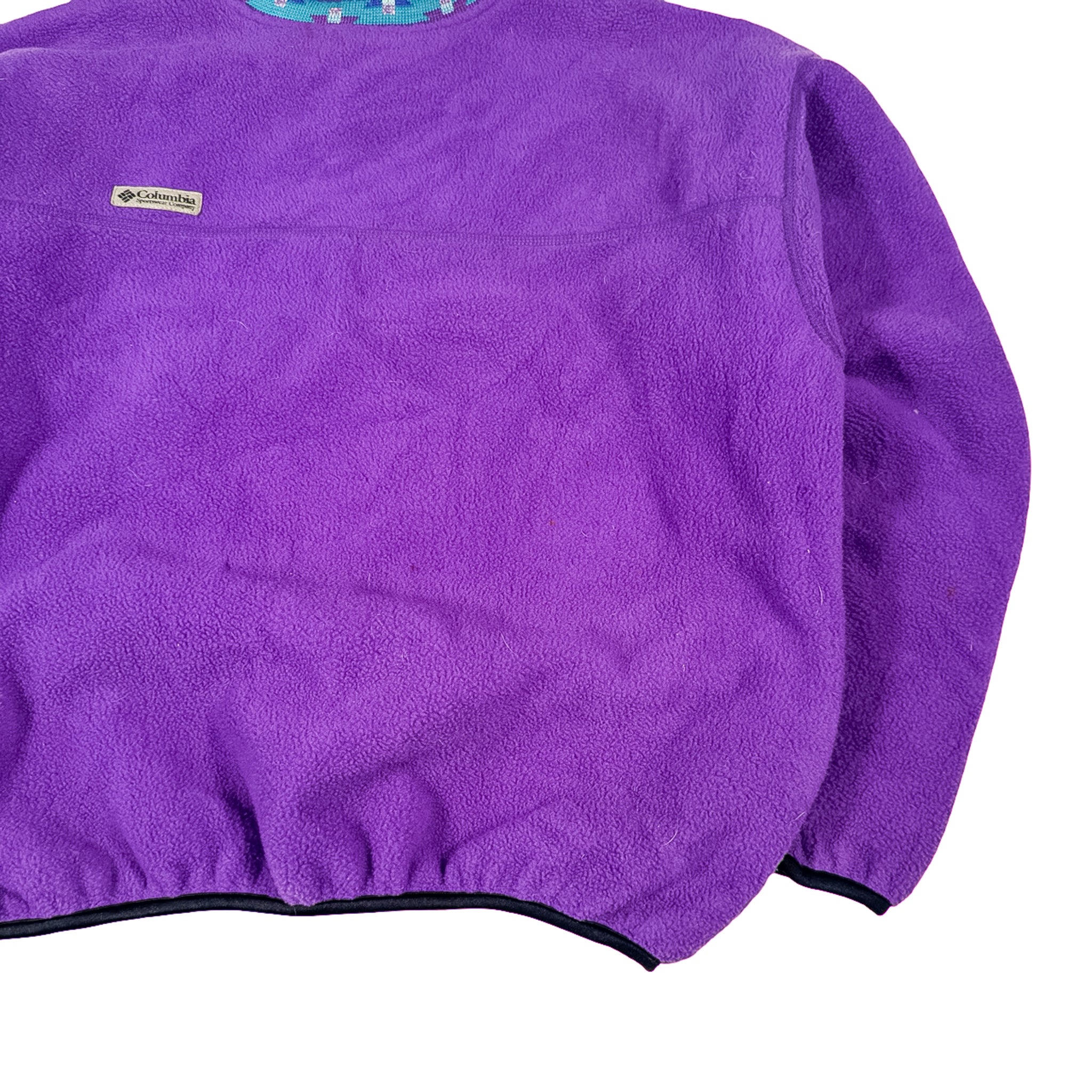 Columbia Purple Fleece Crewneck Sweatshirt Size L