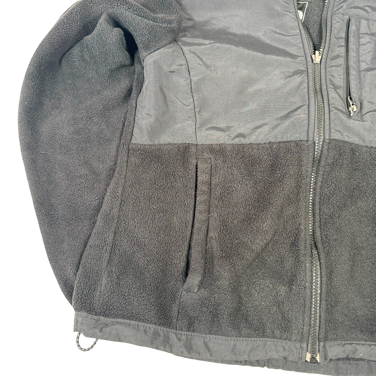 The North Face Fleece Zip Jacket — 1990s Unhooded Black Small