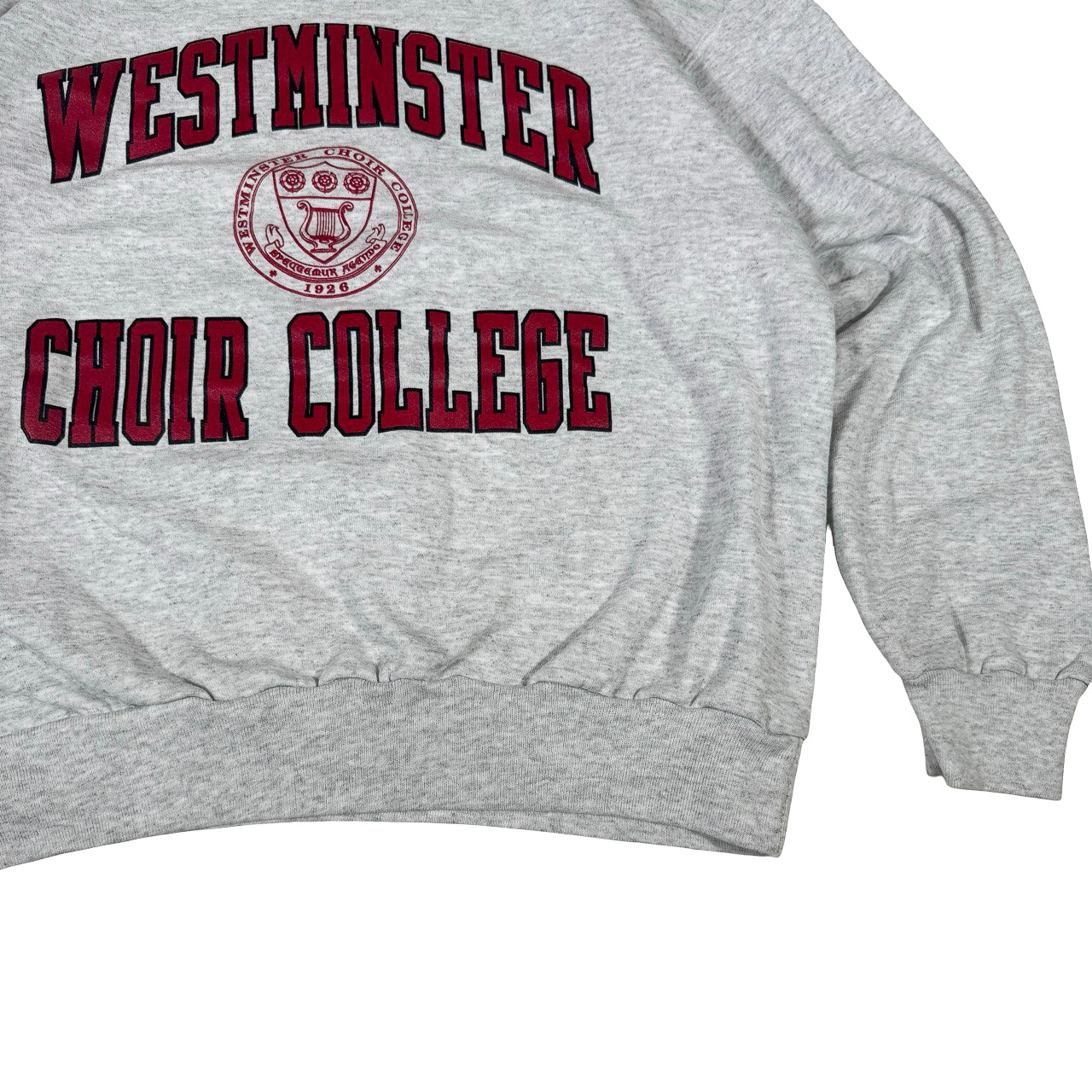 JanSport Westminster Choir College Sweatshirt — Y2K Gray/Red XL