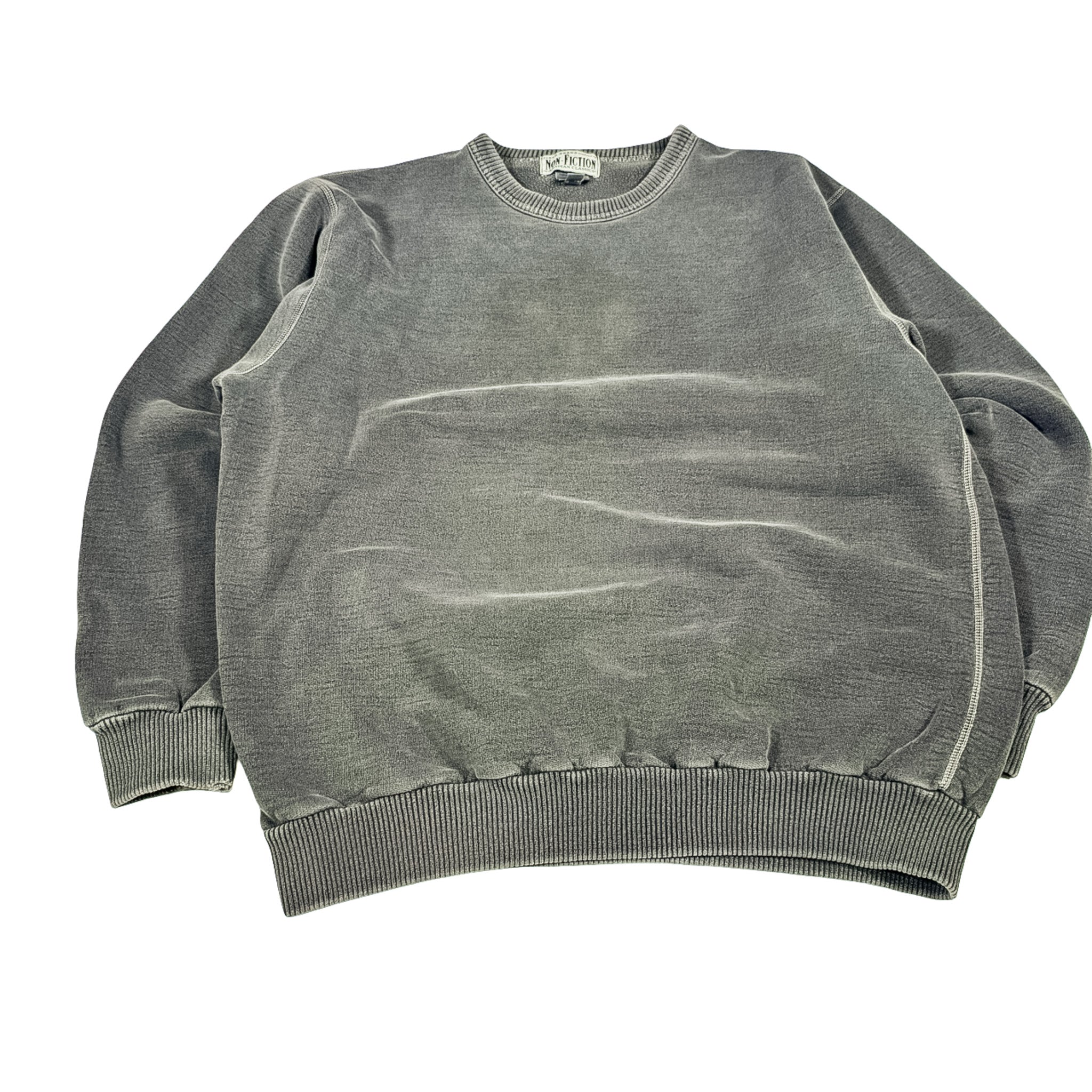 Non-Fiction Heavy Plain Gray Crewneck Sweatshirt Size 23x27