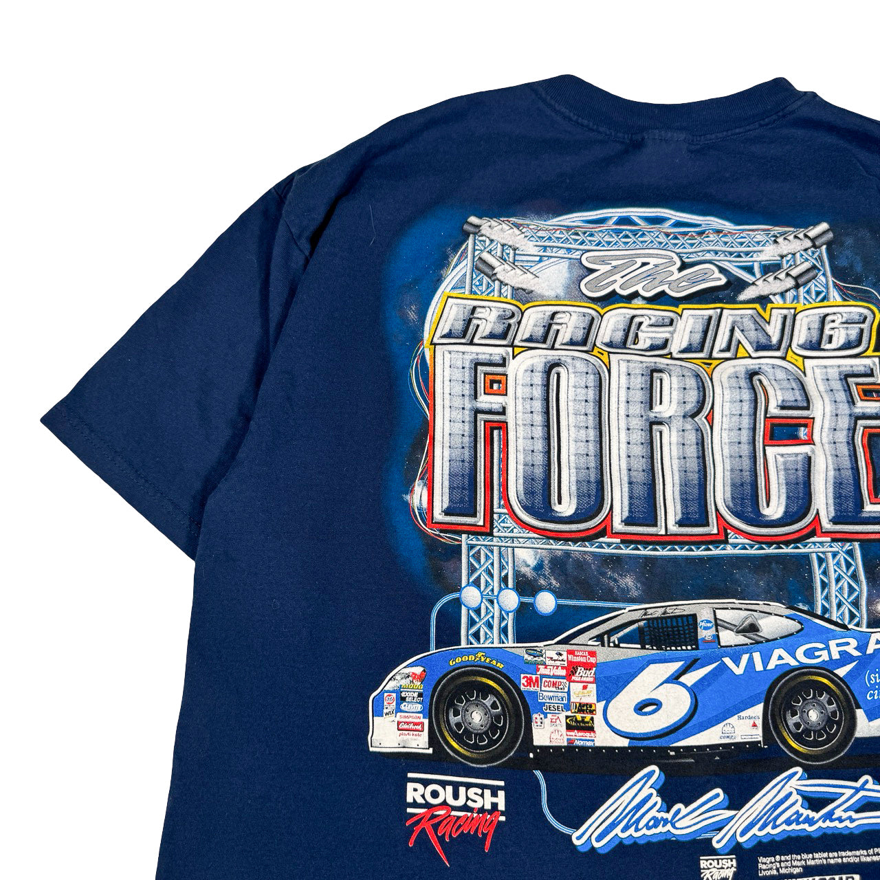 Hanes Mark Martin NASCAR Pfizer Tee XL