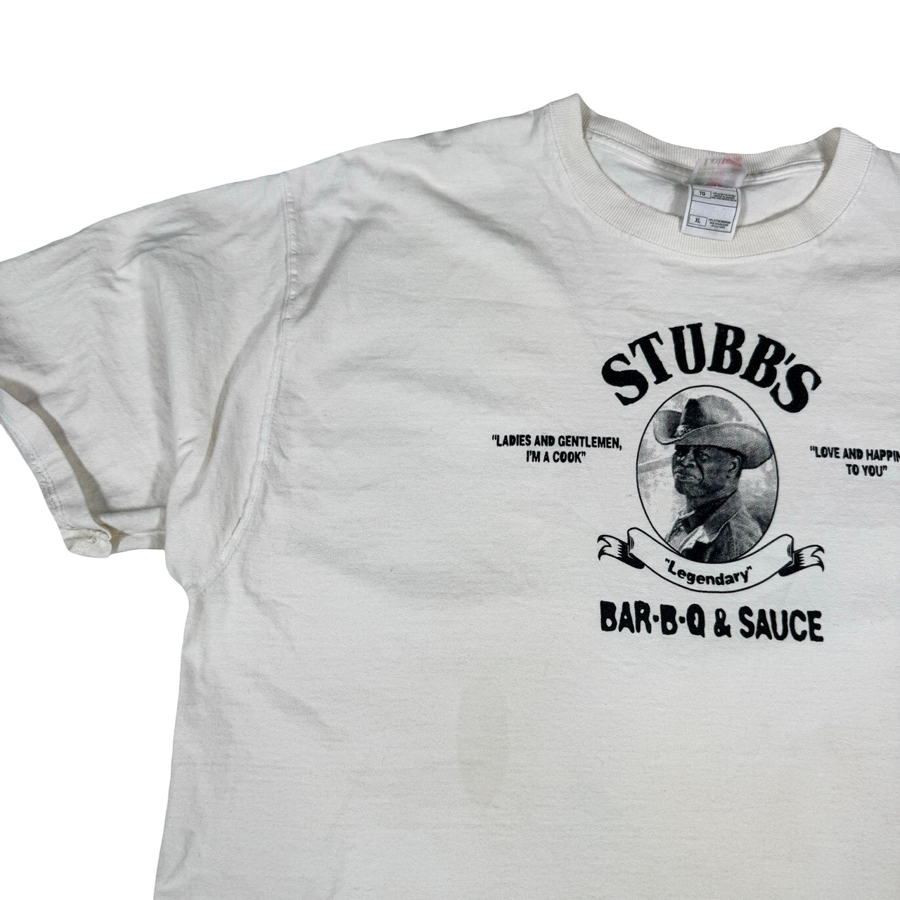 Stubbs Bar-B-Q & Sauce T-Shirt White XL