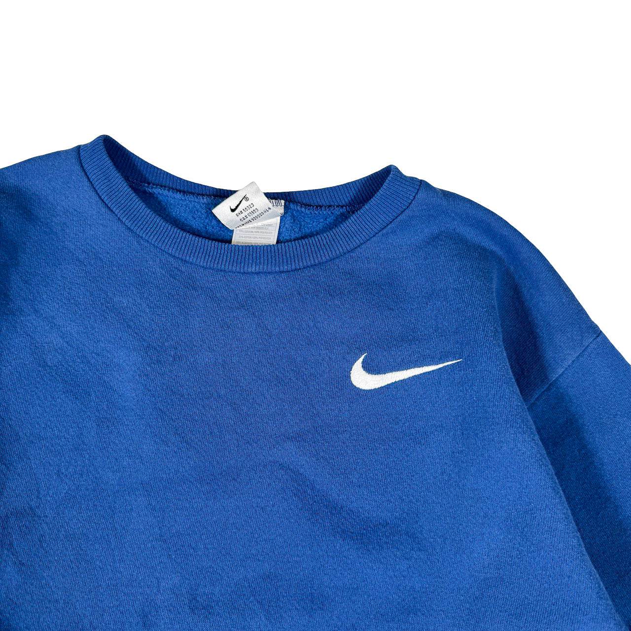 Nike Plain Navy Crewneck — 1990s Vintage Sweatshirt Size 20x23