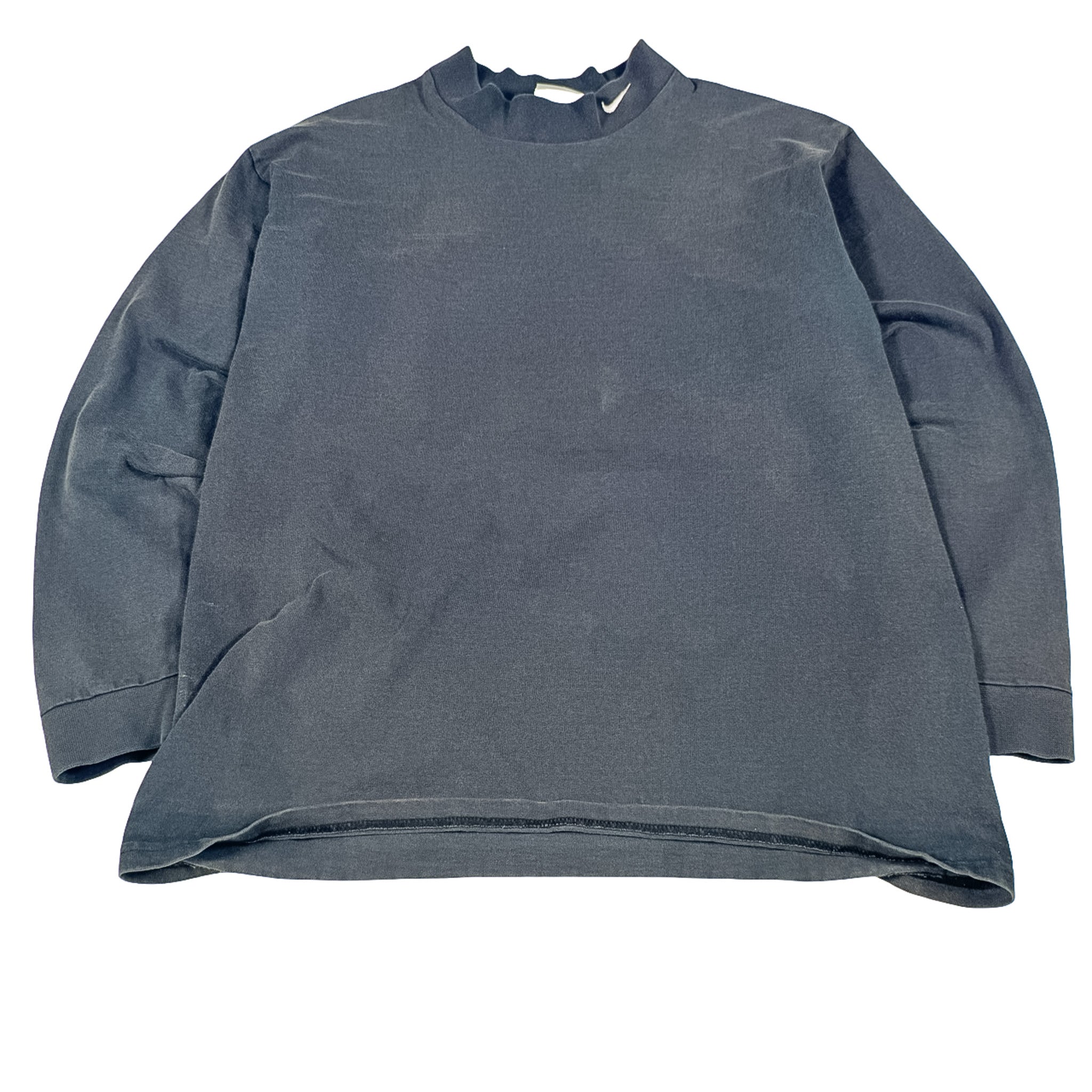 Nike Black Crewneck Sweatshirt with Swoosh Detail Size M