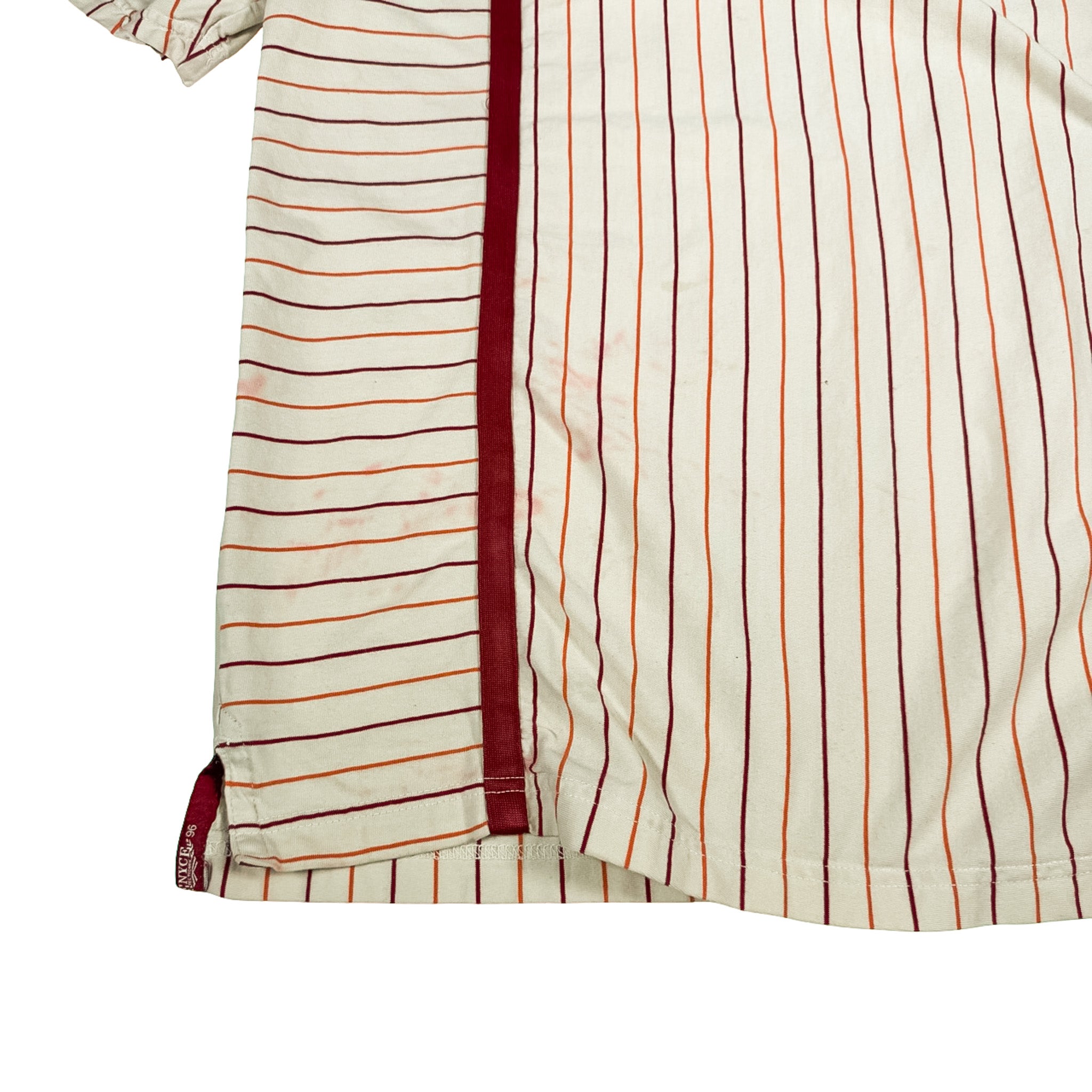 ENYCE Cream Red Striped Polo XL