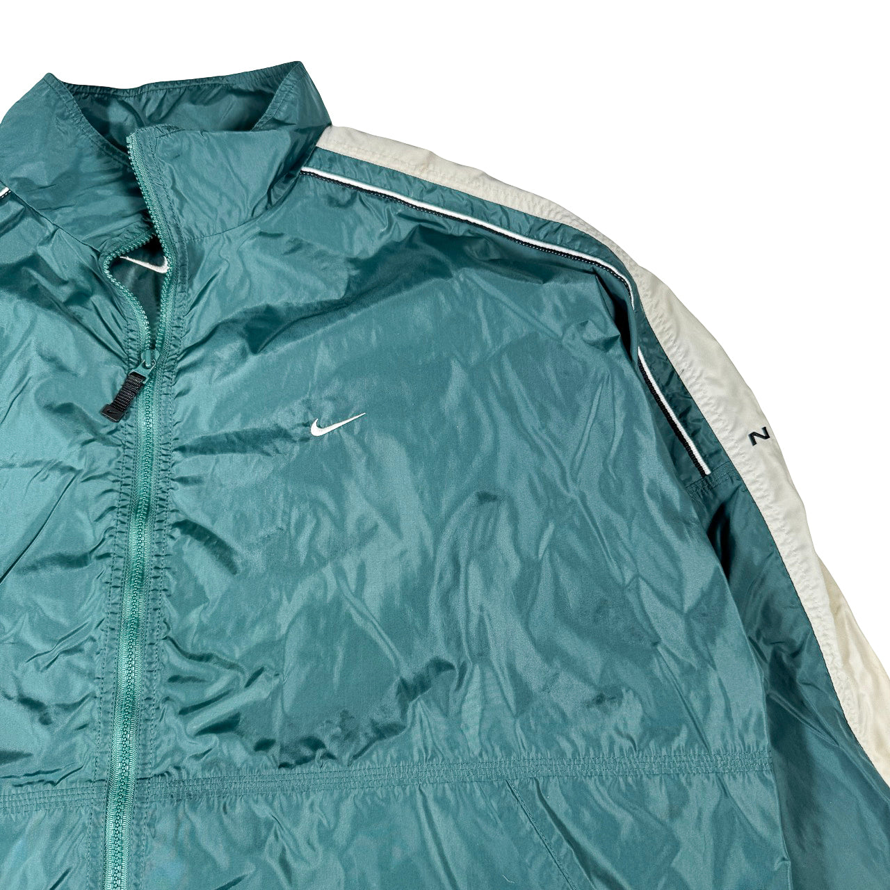 Nike Windbreaker Teal White Colorblock XXL