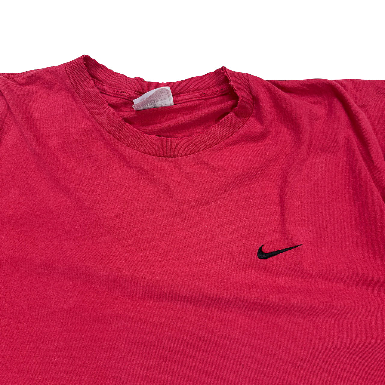 Vintage Nike Red Black Swoosh Tee XXL