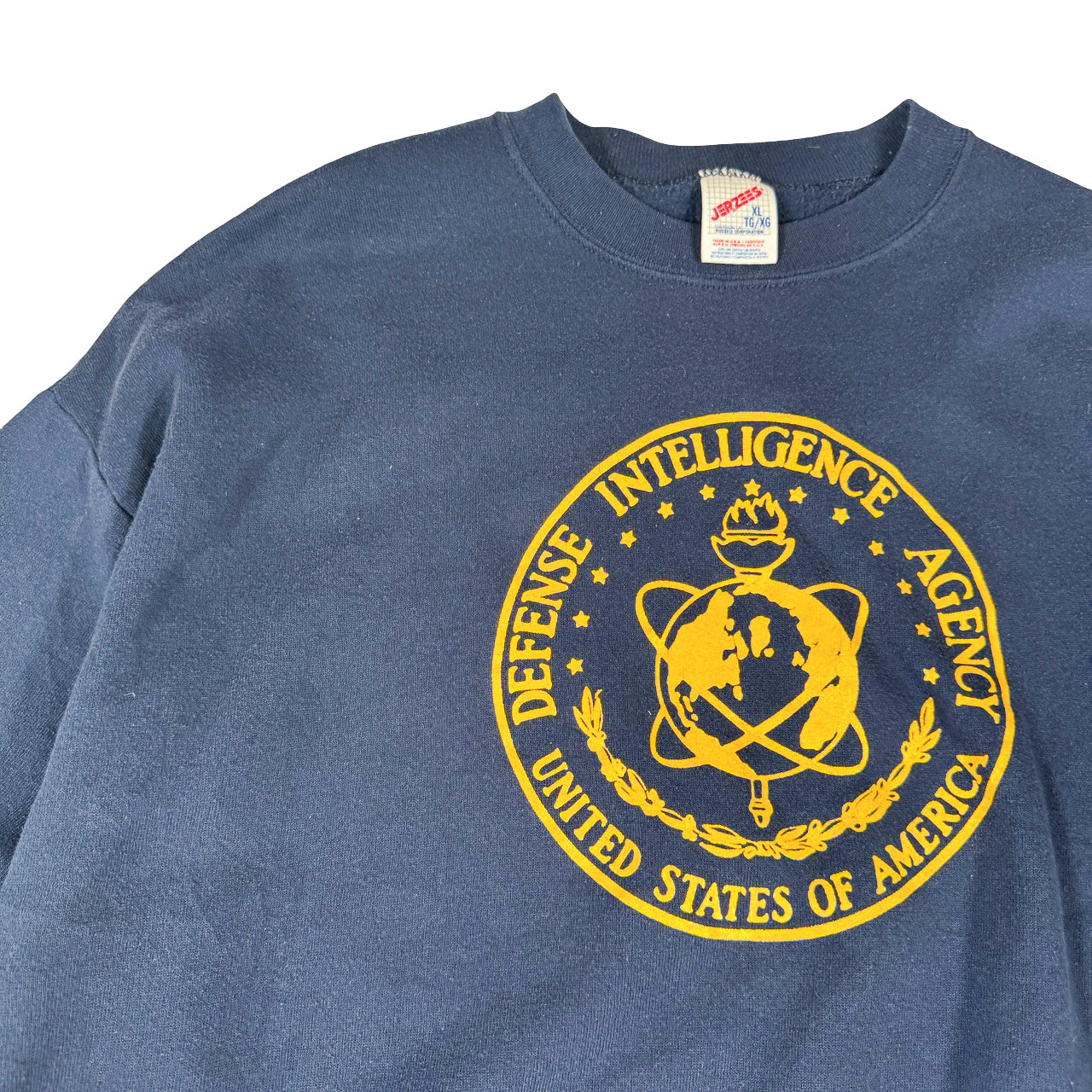 Jerseys Defense Intelligence Agency Crewneck — 1990s Military Black XL