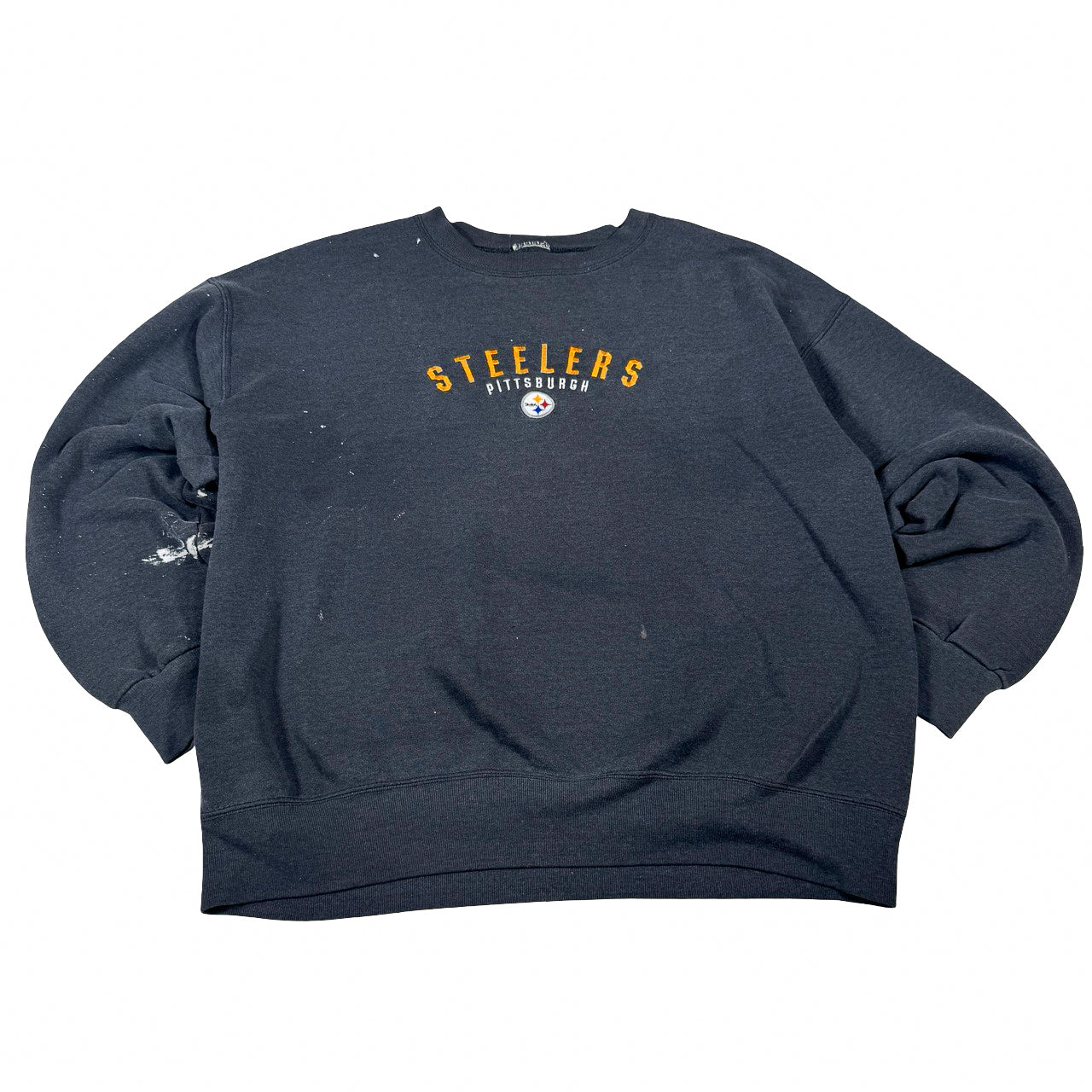 NFL Pittsburgh Steelers Crewneck Sweatshirt with Paint Splatters 24x26