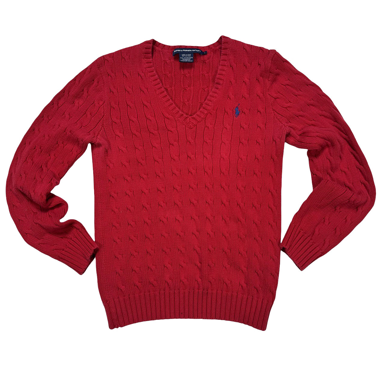 Vintage Ralph Lauren Knit V Neck Crewneck L