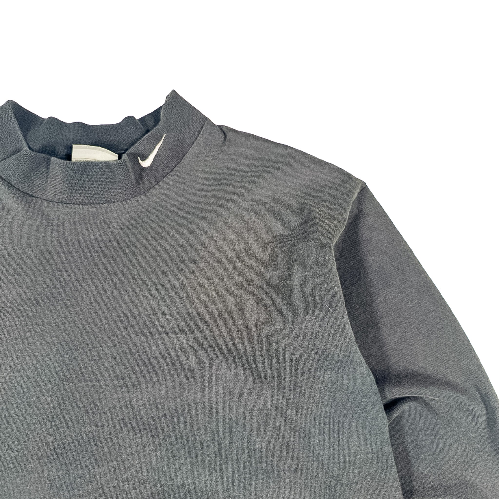 Nike Black Crewneck Sweatshirt with Swoosh Detail Size M