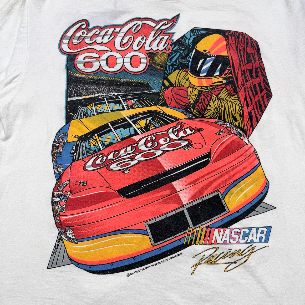 Vintage NASCAR Charlotte Nascar Coca Cola 600 Tee XL