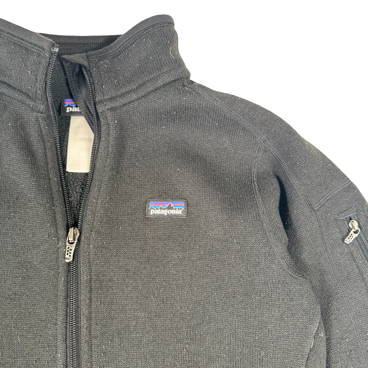 Patagonia Zip-Up Fleece — Y2K Black Small