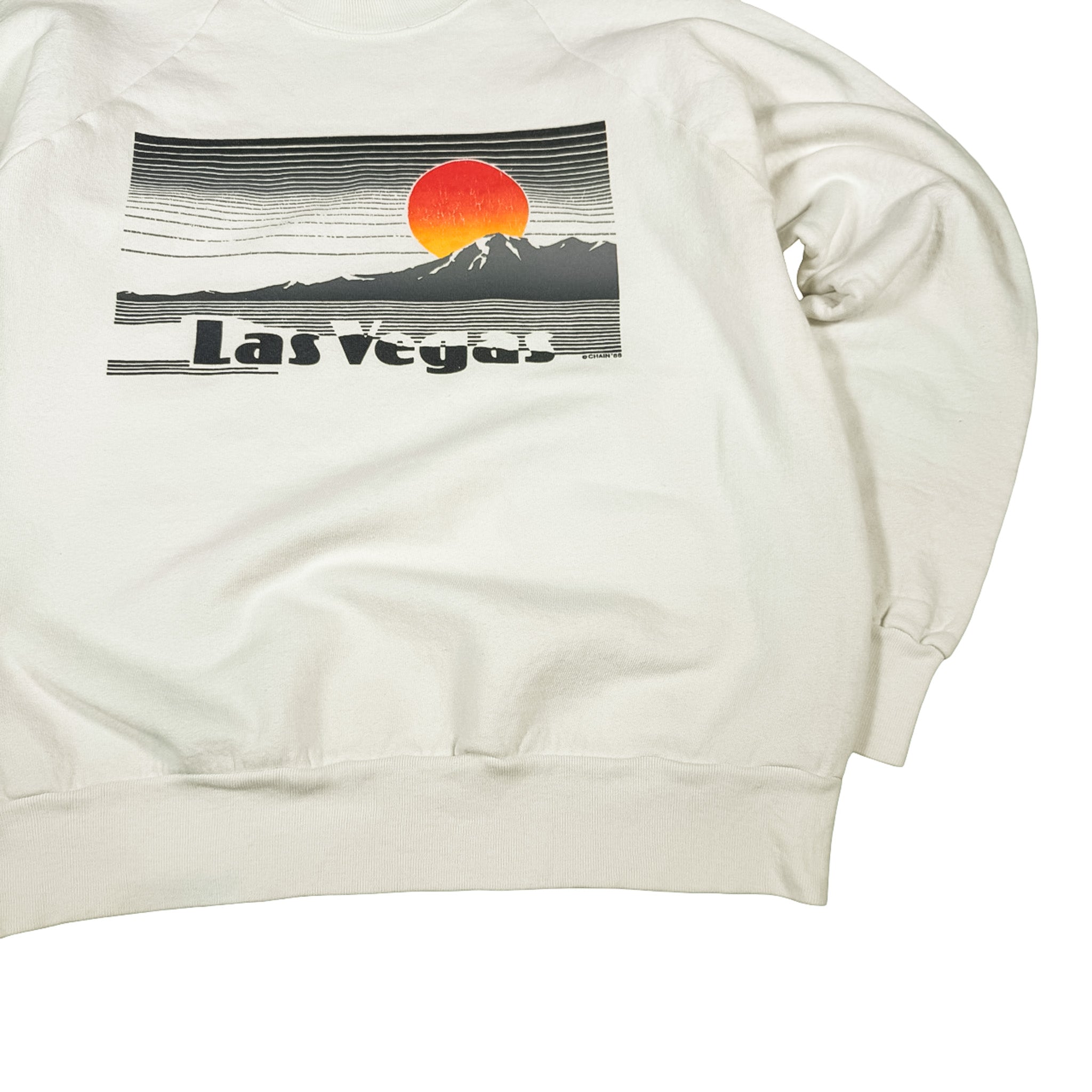 Fruit of the Loom Las Vegas Graphic Crewneck Sweatshirt L
