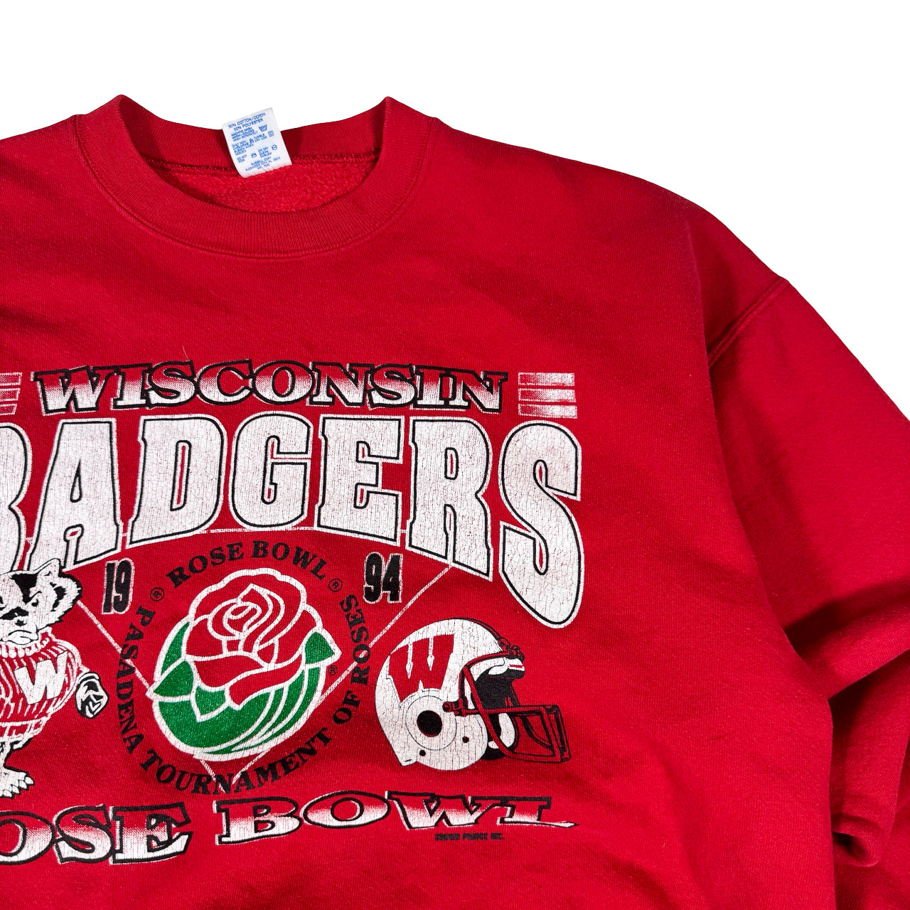 Rose Bowl Wisconsin Badgers Tournament Sweatshirt — 1994 Championship XL